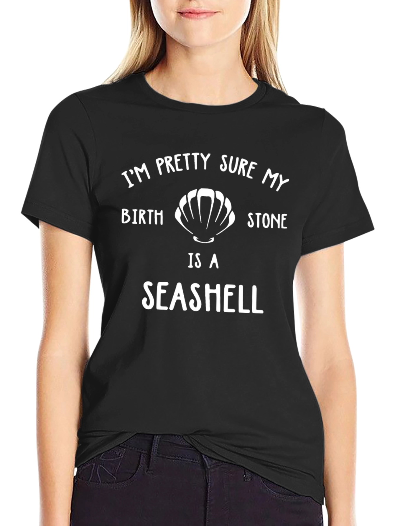 Seashell Birthstone T-Shirt: Funny Summer Tee