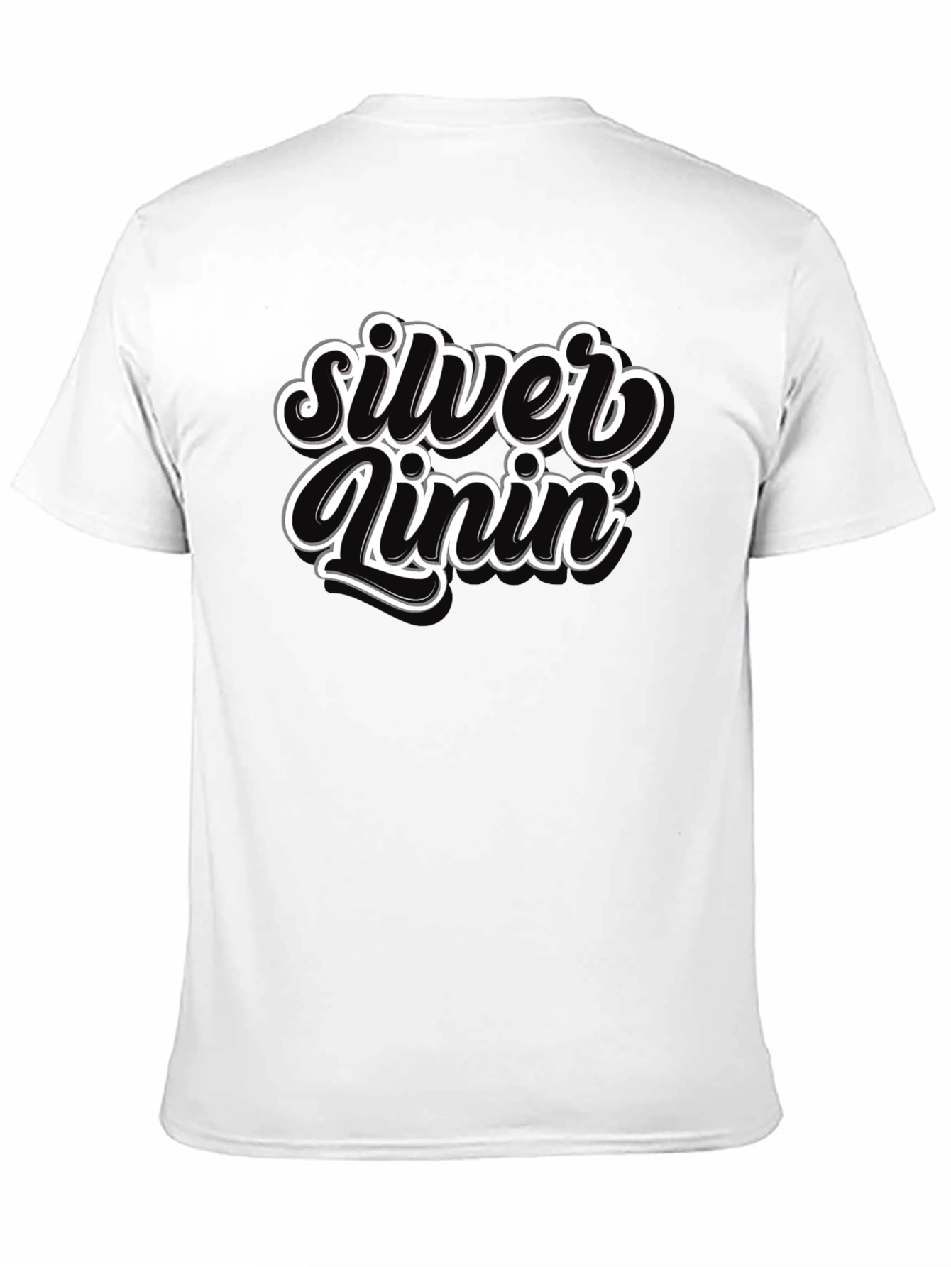Silver Lining Graphic T-Shirt - Black