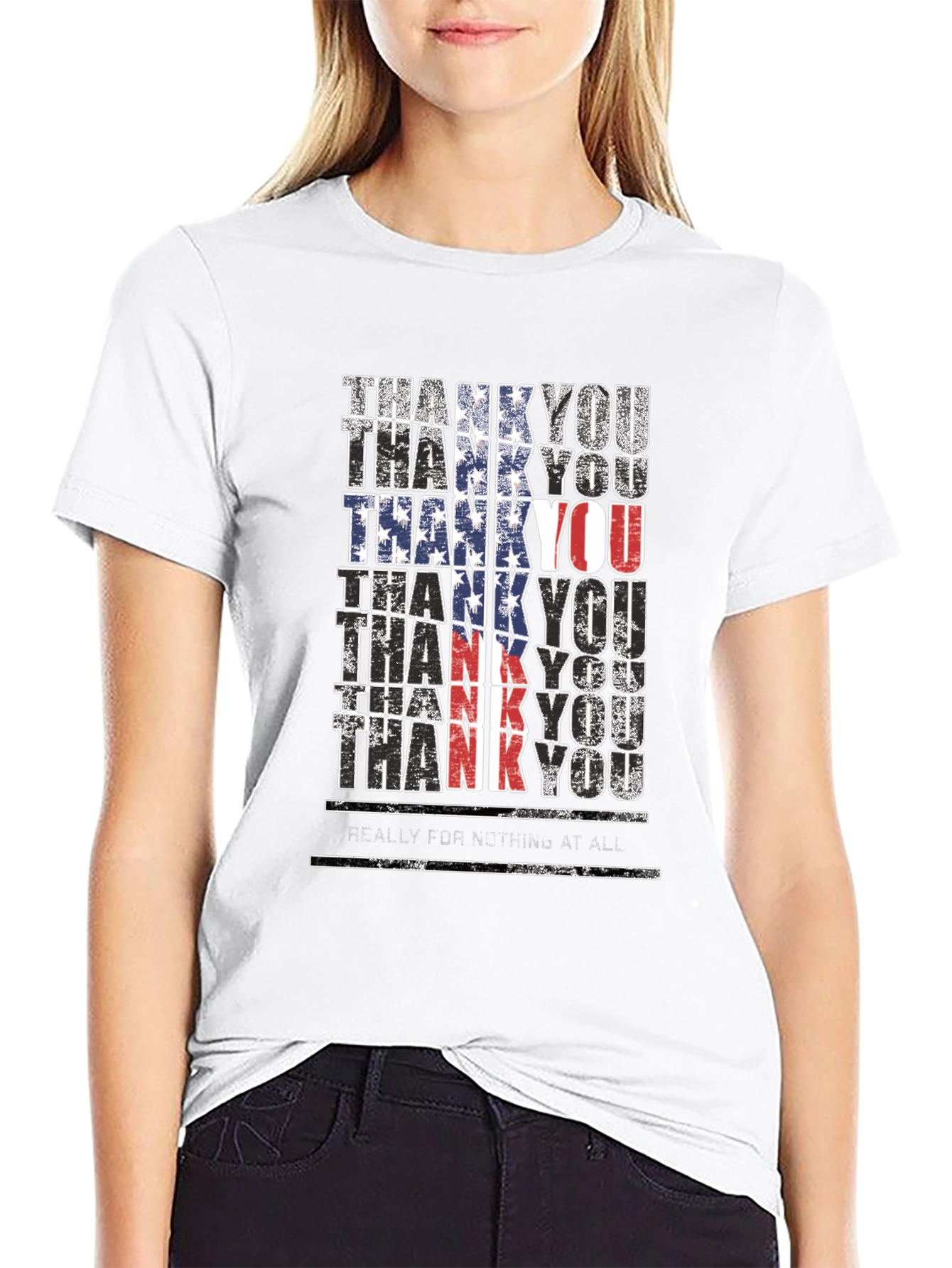 Thank You Patriotic Graphic T-Shirt
