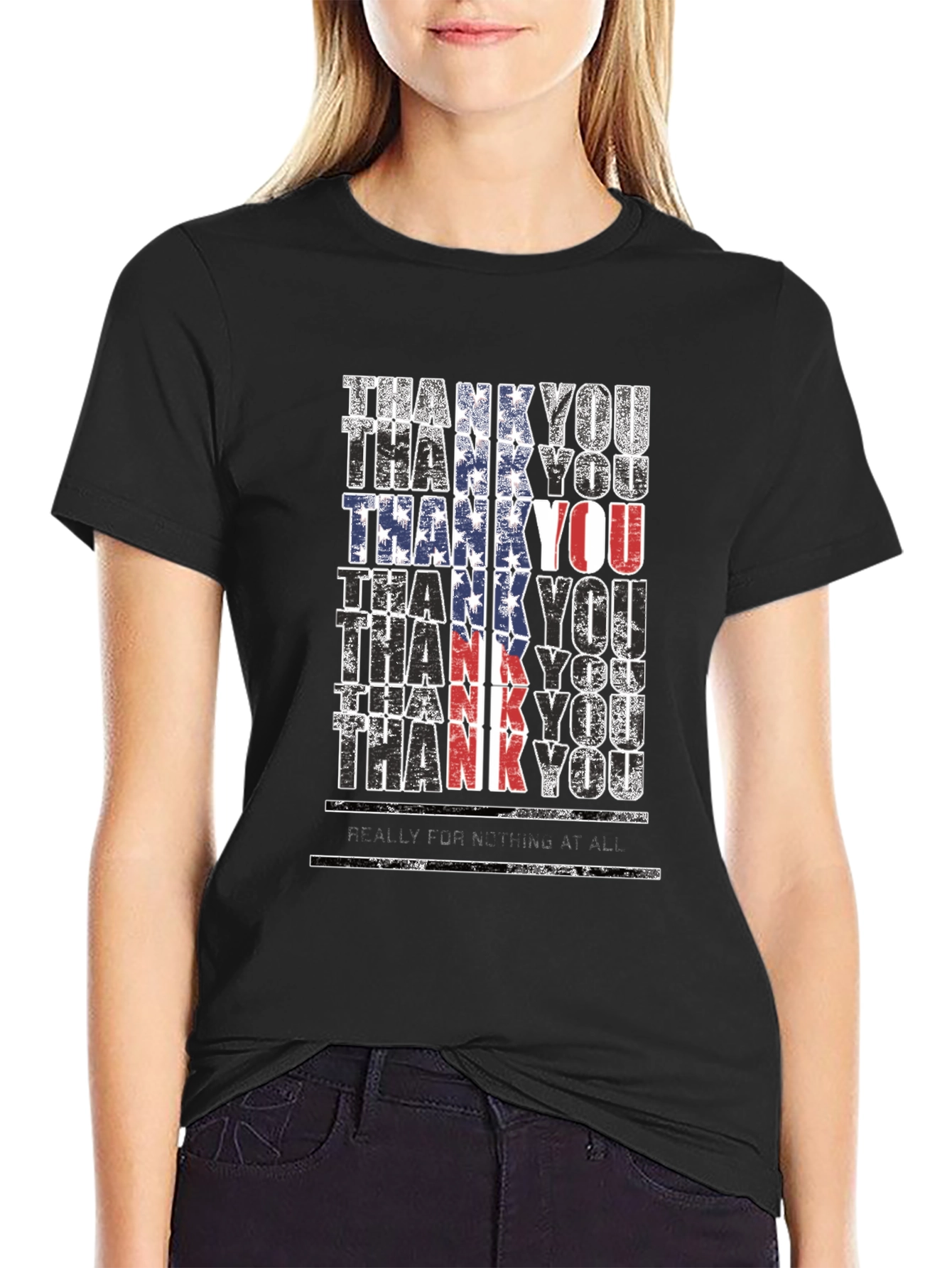 Thank You Patriotic Graphic T-Shirt