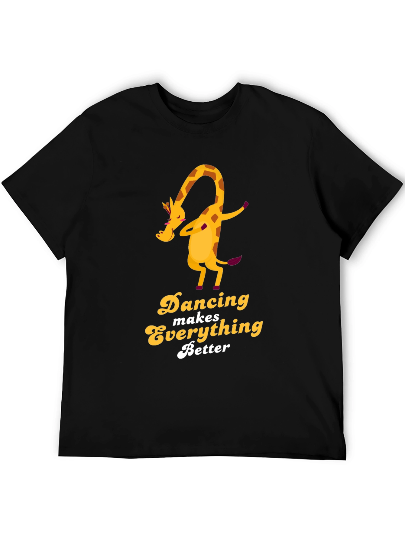 Dancing Giraffe Graphic Tee - Makes Everything Better