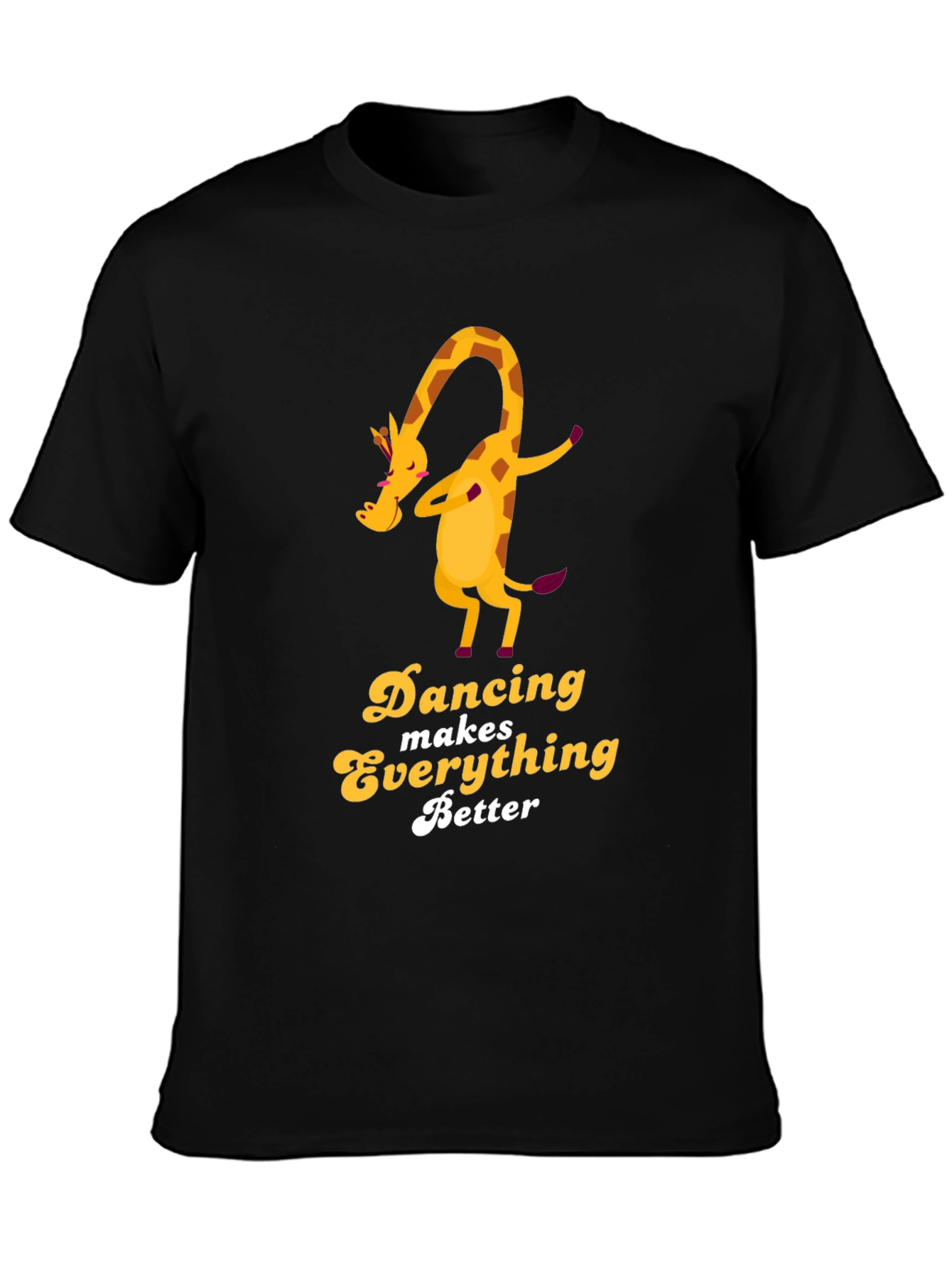 Dancing Giraffe Graphic Tee - Makes Everything Better