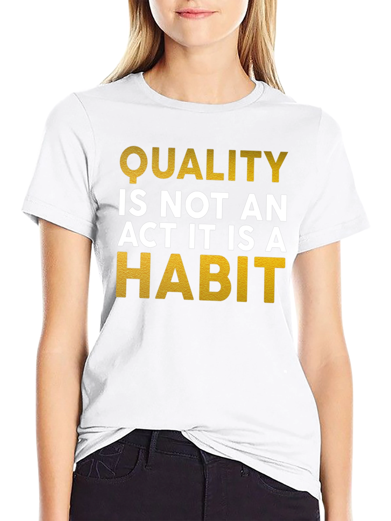 Quality Habit Graphic Tee - Inspiring Mens T-Shirt