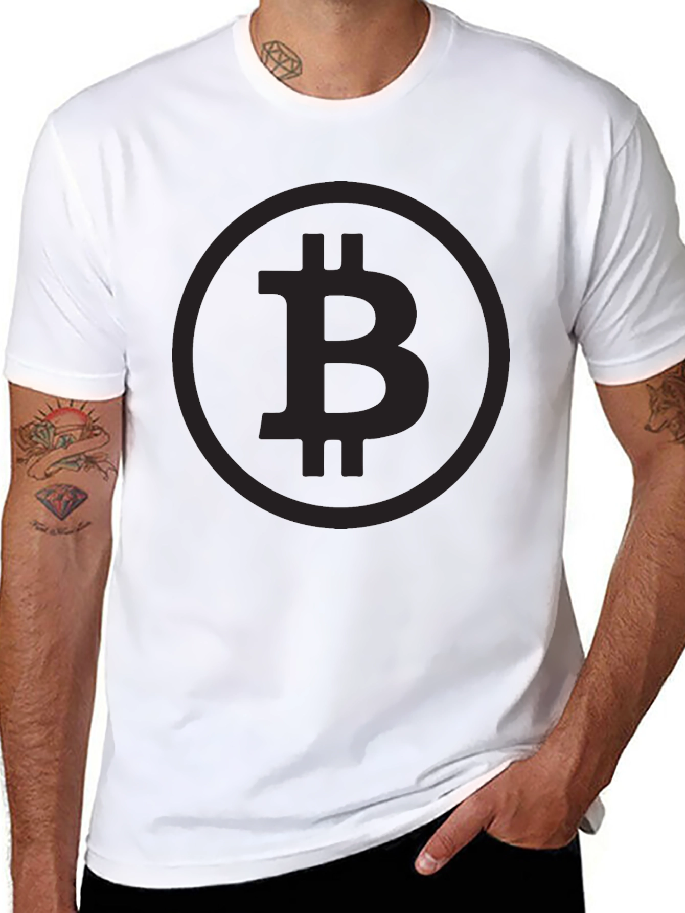 Bitcoin Black Tee - Crypto Fashion