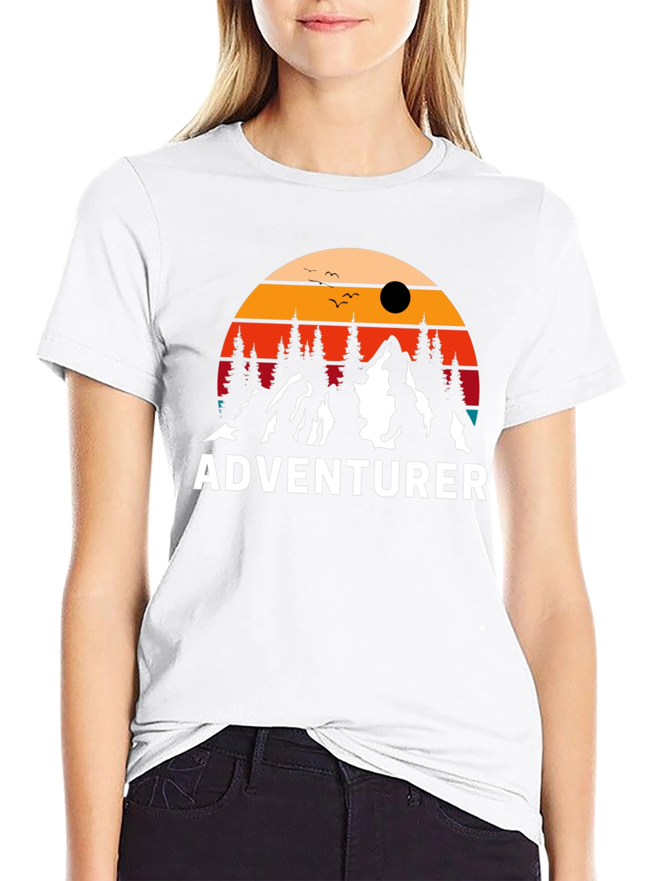 Adventurer Graphic T-Shirt - Mountain Design