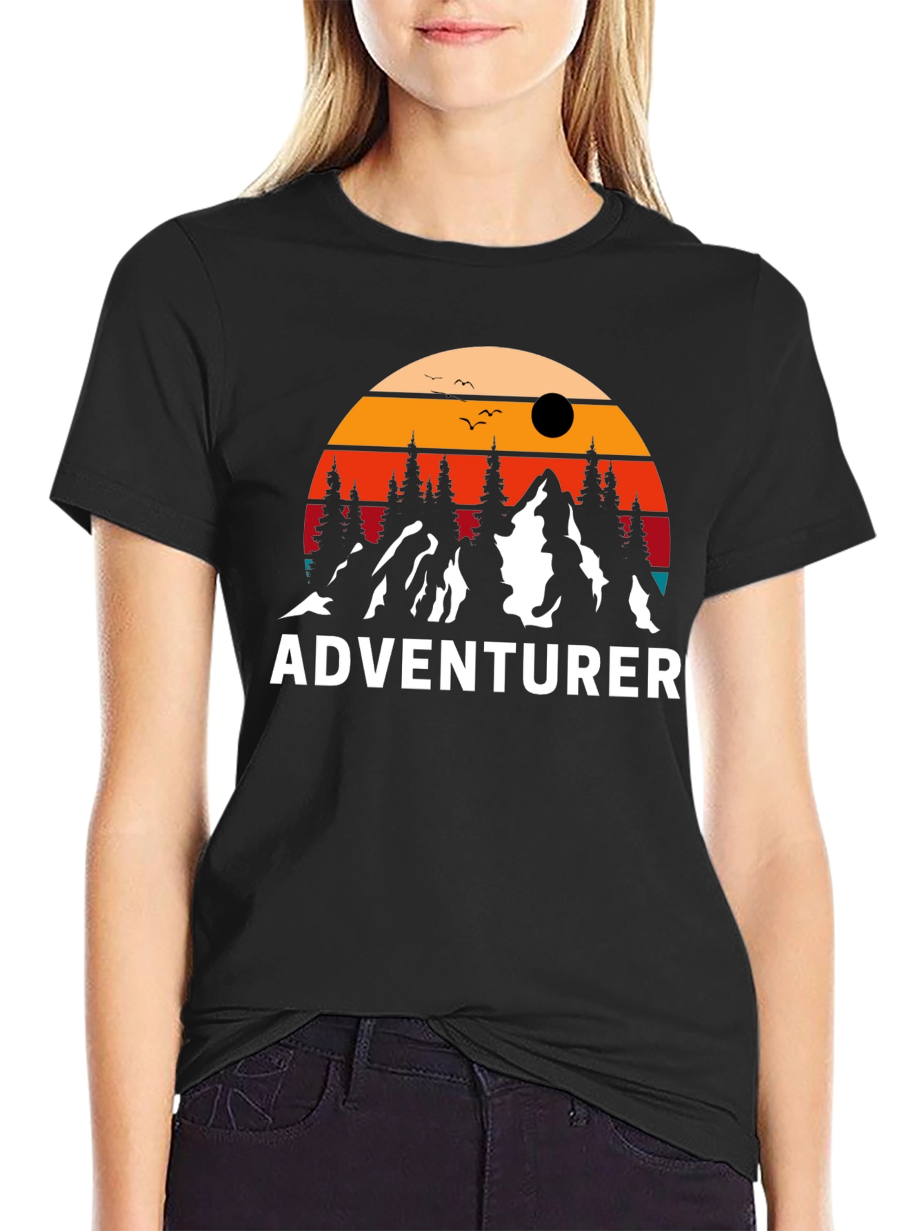 Adventurer Graphic T-Shirt - Mountain Design