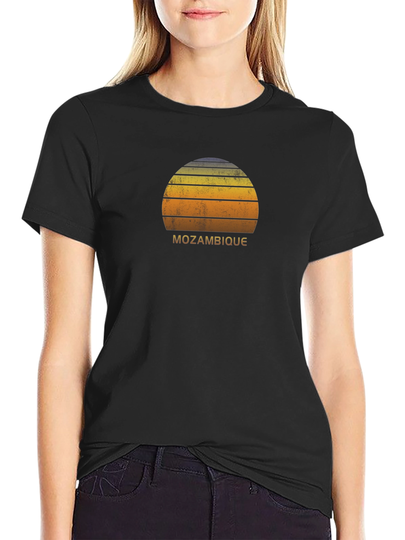 Retro Mozambique Sunset Graphic Tee