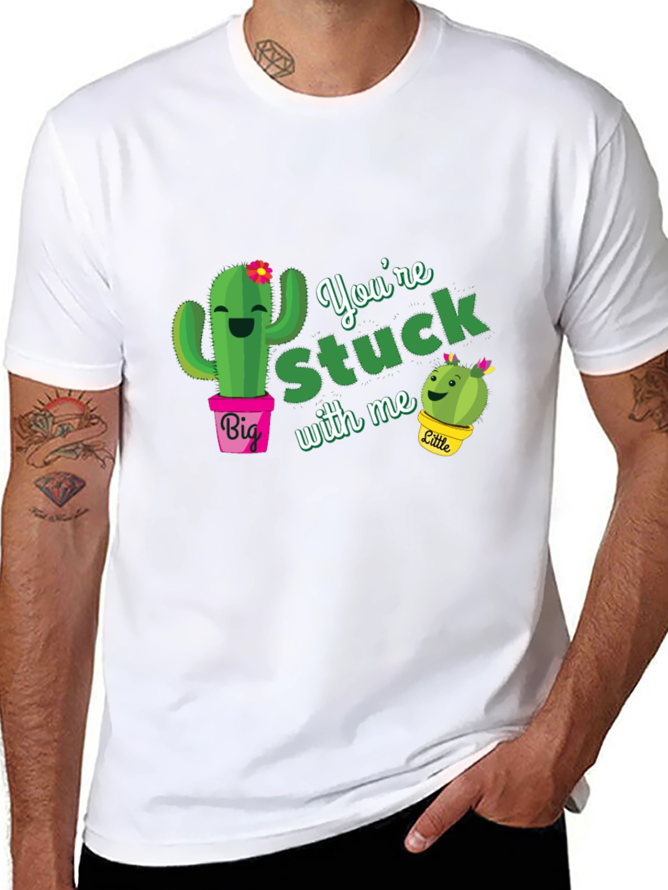 Youre Stuck With Me Cactus T-Shirt