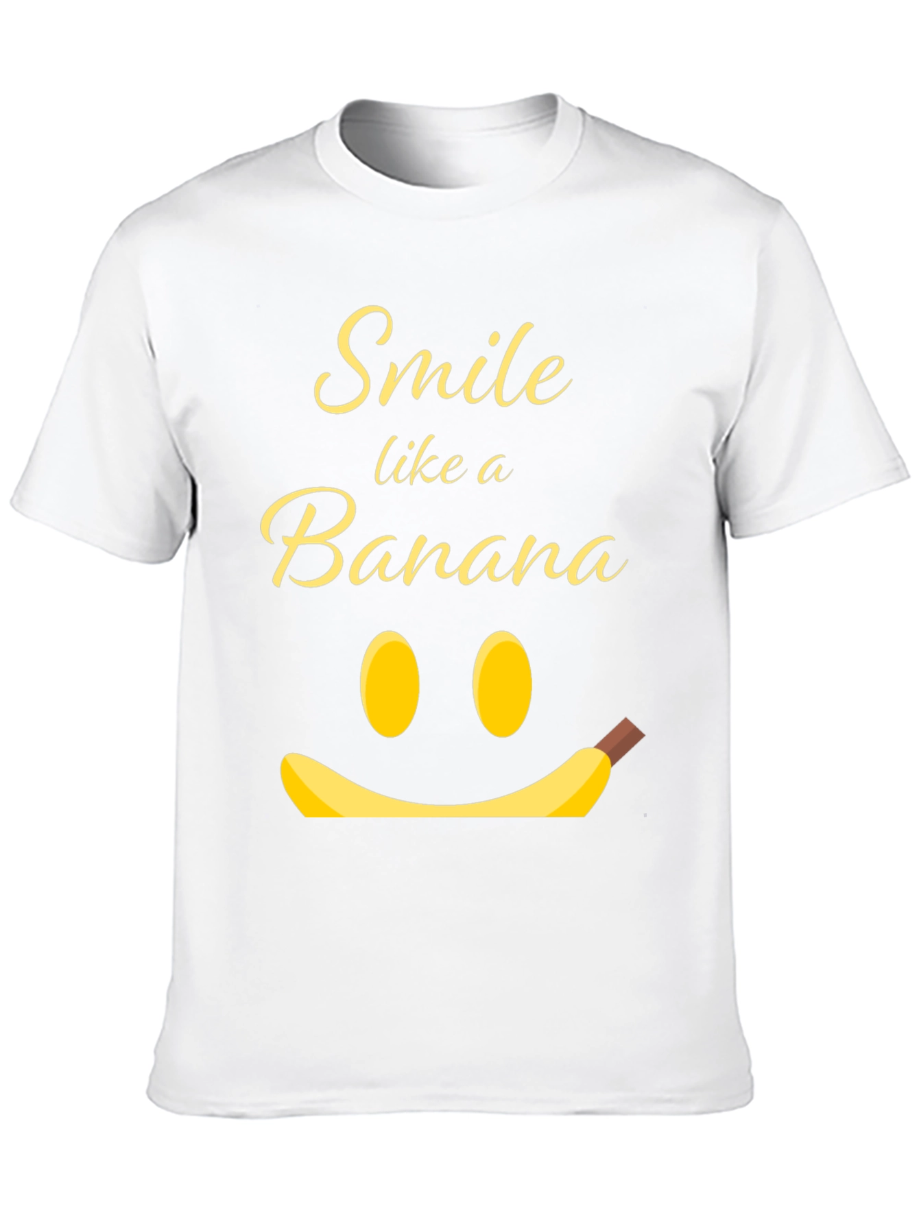 Smile Like a Banana Black Graphic T-Shirt