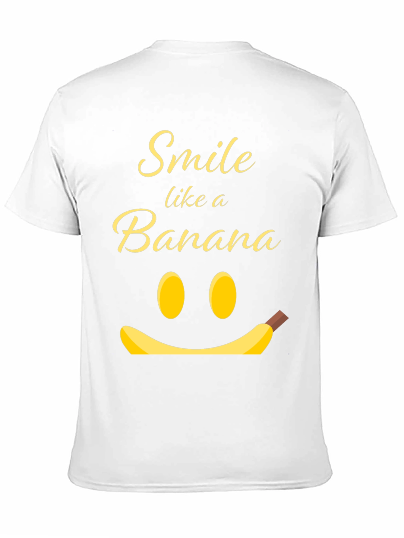 Smile Like a Banana Black Graphic T-Shirt