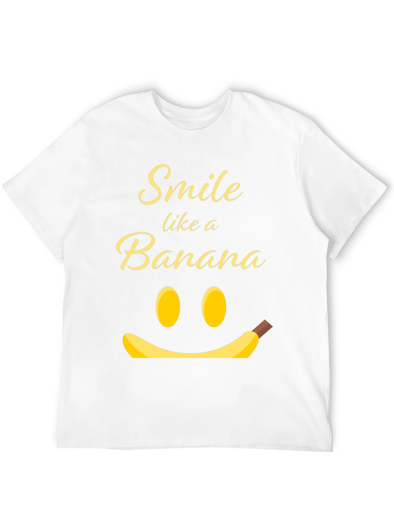 Smile Like a Banana Black Graphic T-Shirt