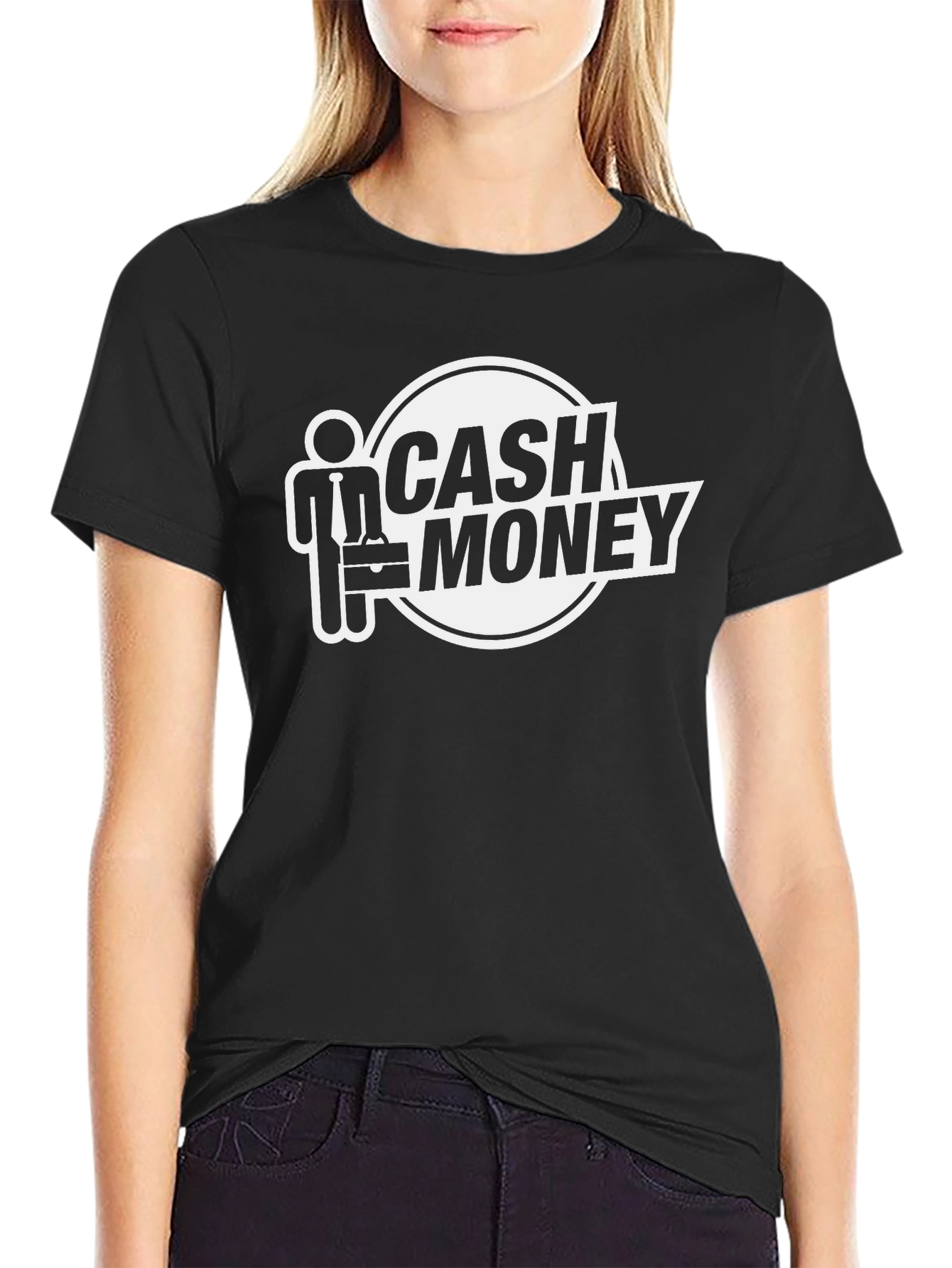 Cash Money Graphic Tee - Black Cotton T-Shirt