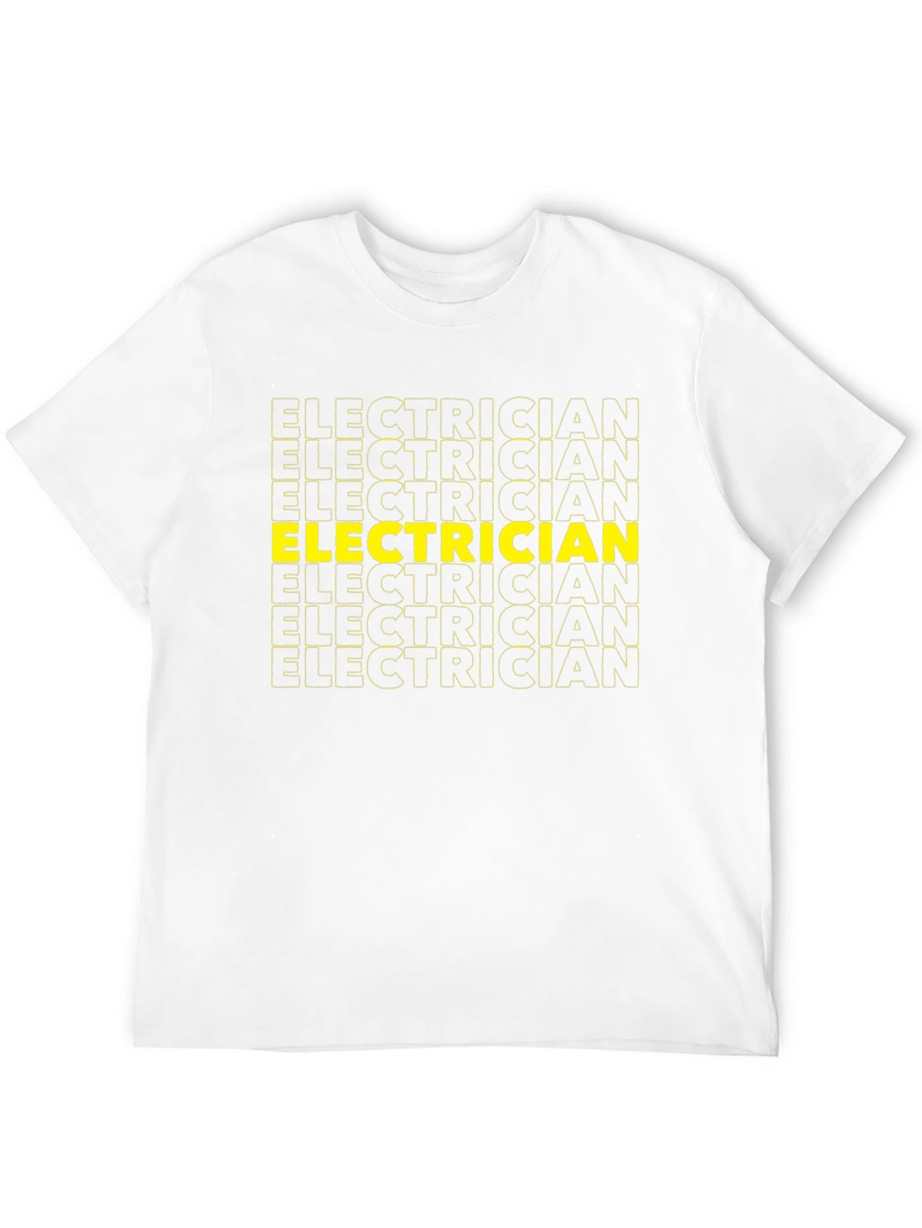 Electrician Graphic Tee - Black Crew Neck