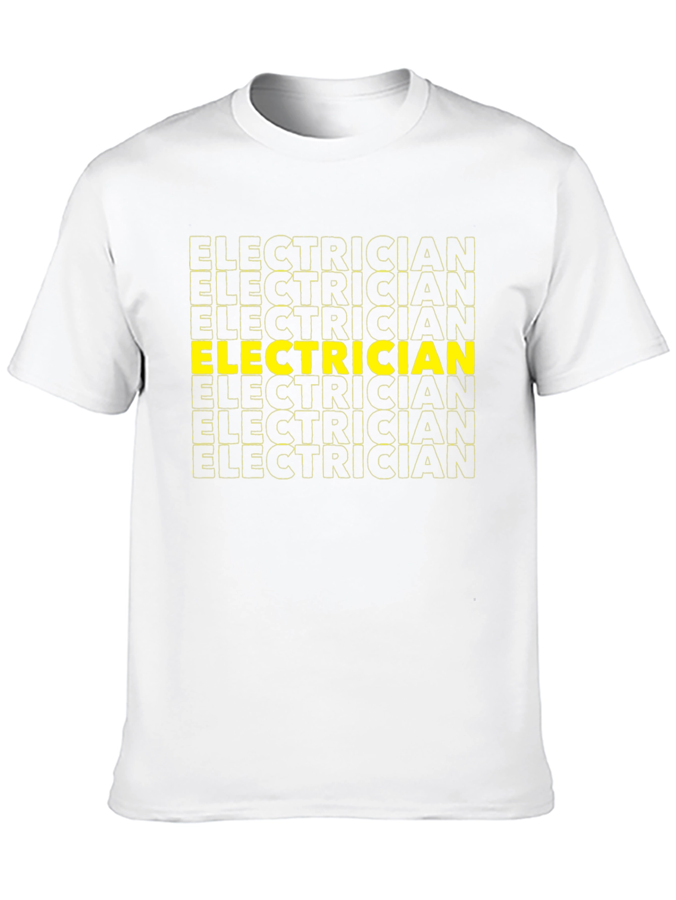 Electrician Graphic Tee - Black Crew Neck