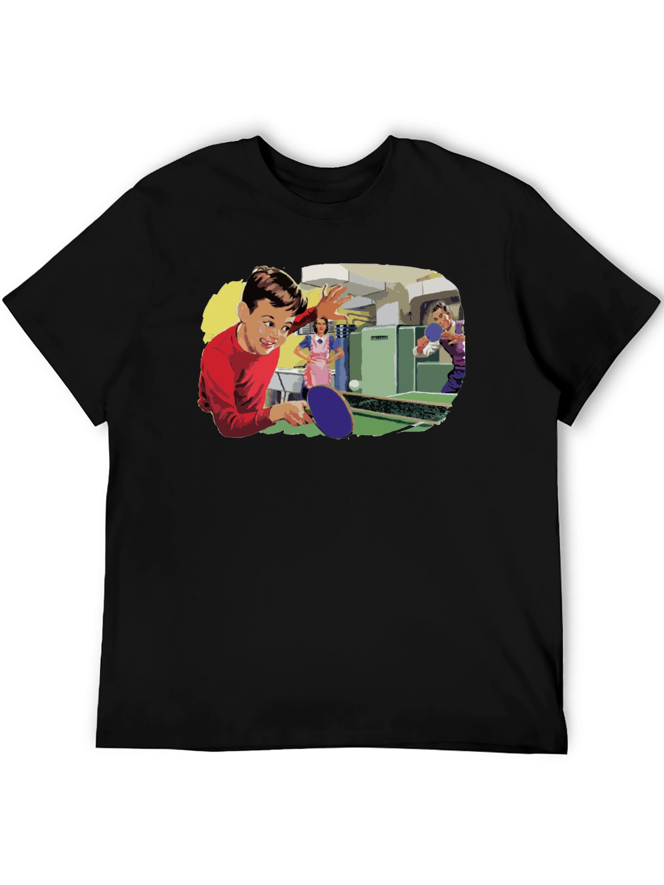 Retro Table Tennis Graphic Tee