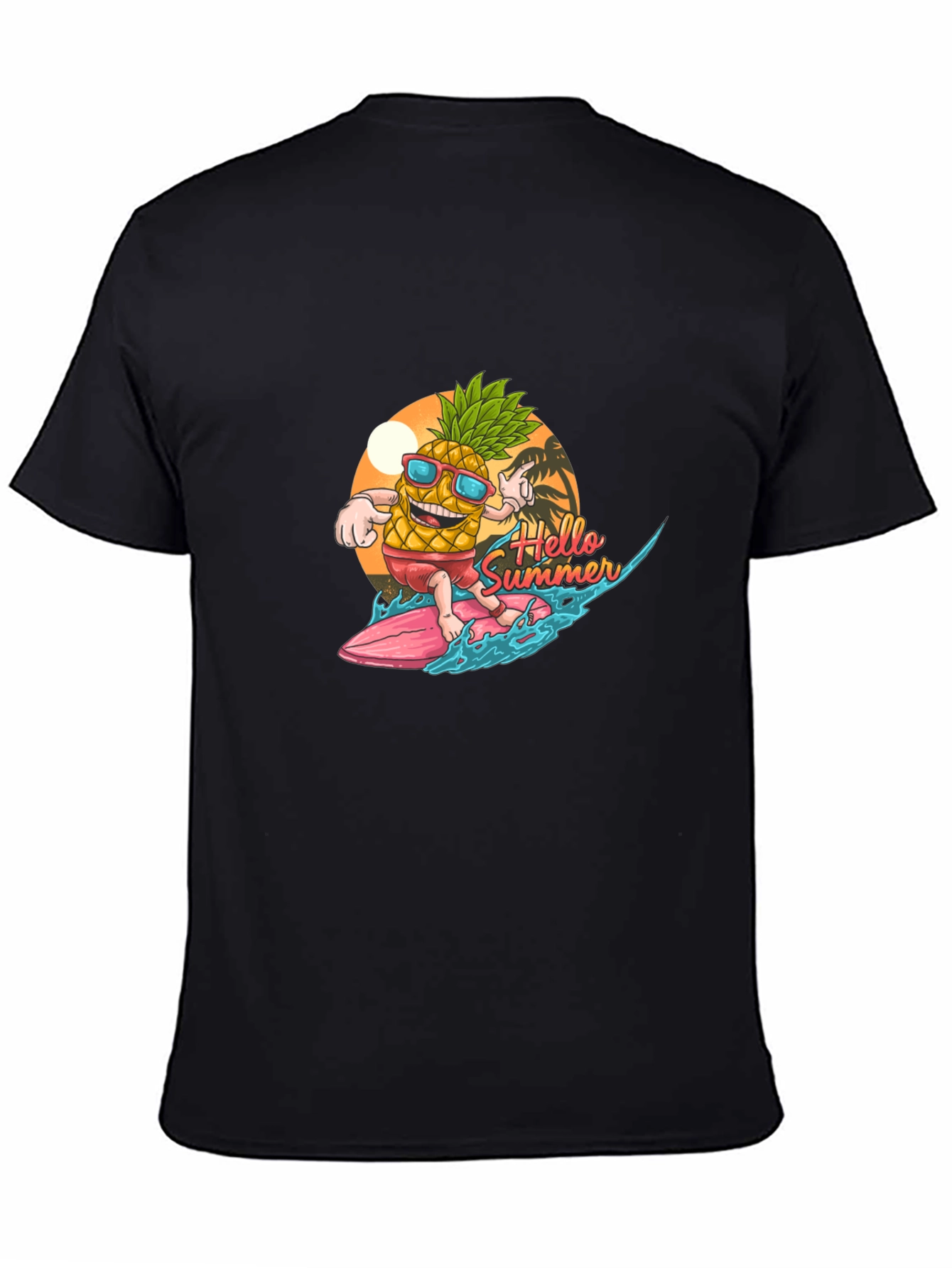 Hello Summer Pineapple Surf T-Shirt
