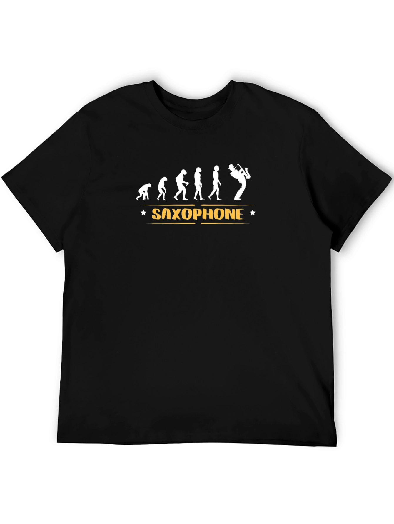 Saxophone Evolution T-Shirt - Black