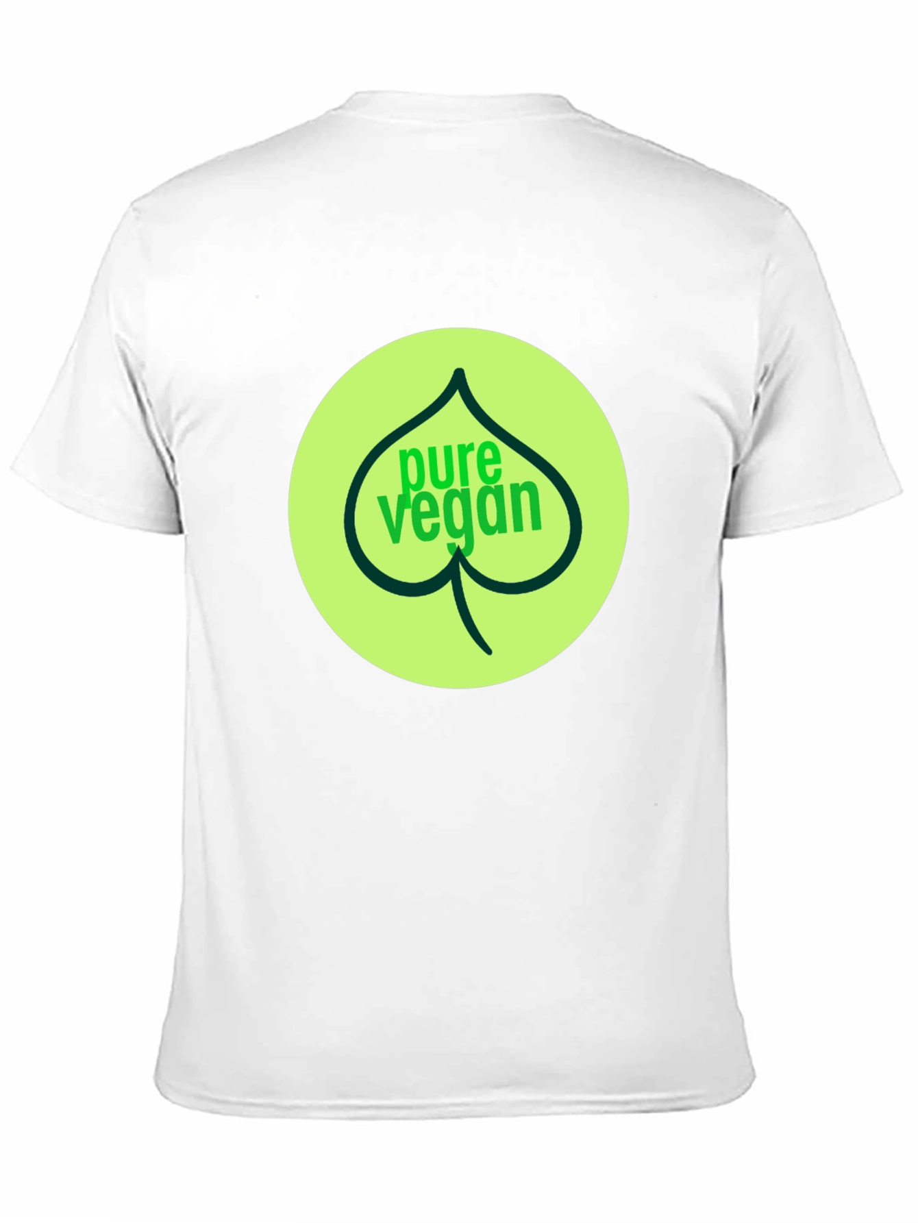 Pure Vegan Graphic Tee - Black Cotton T-Shirt