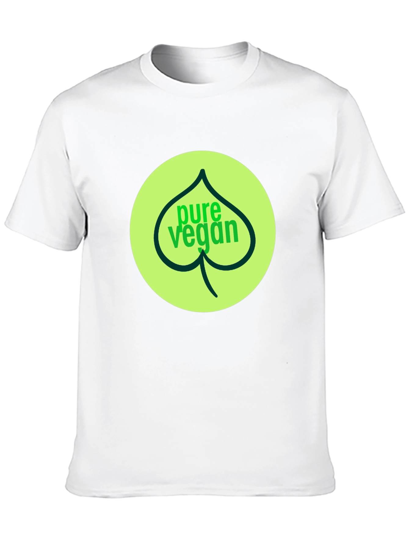 Pure Vegan Graphic Tee - Black Cotton T-Shirt