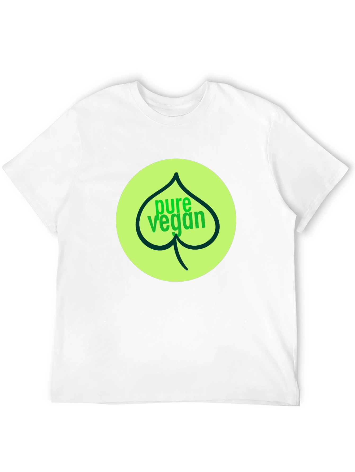 Pure Vegan Graphic Tee - Black Cotton T-Shirt