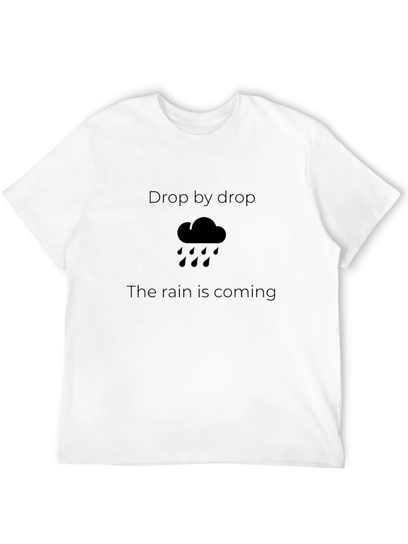 Rain Cloud Graphic T-Shirt - Drop by Drop