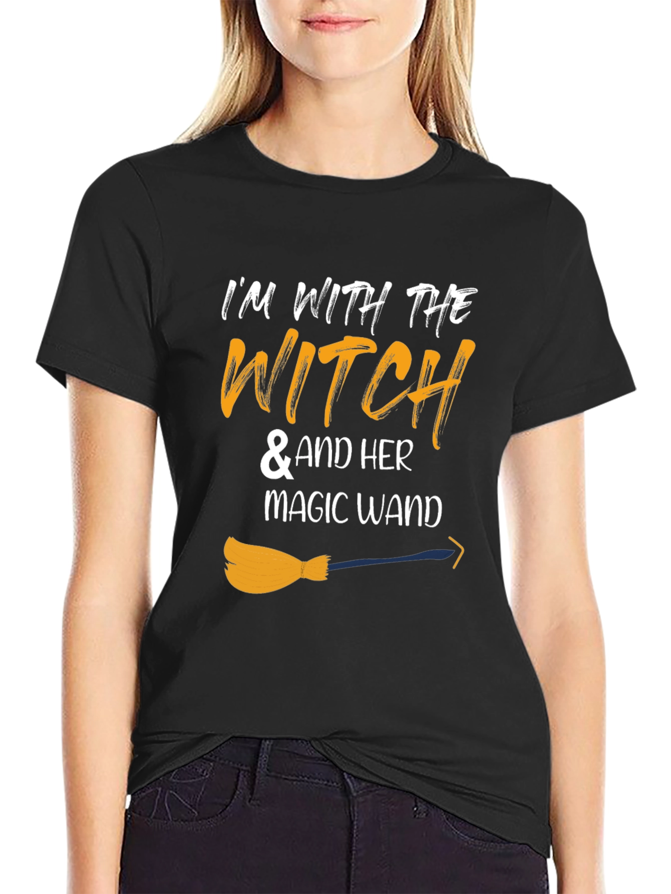 Im With The Witch Halloween T-Shirt