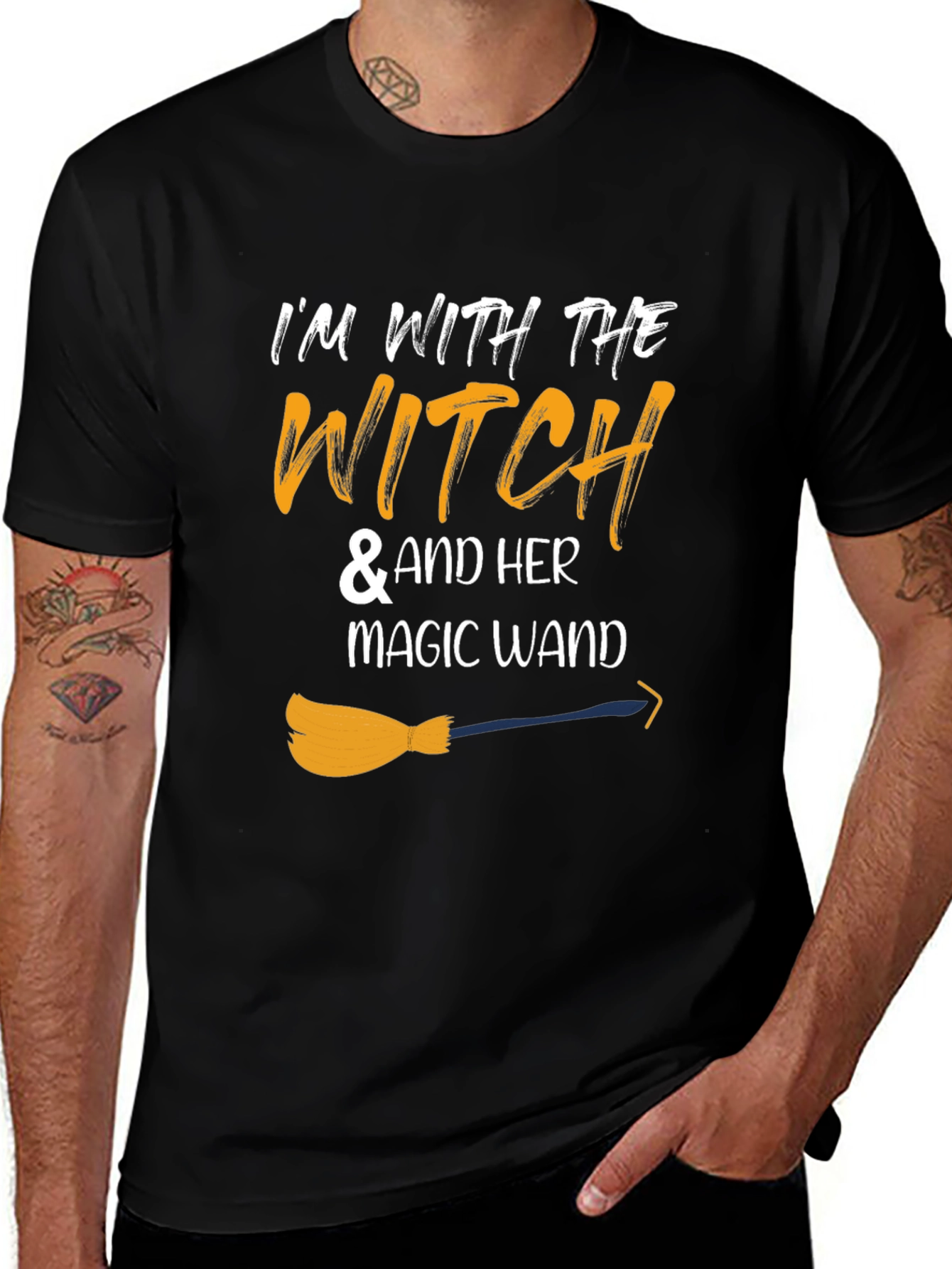 Im With The Witch Halloween T-Shirt