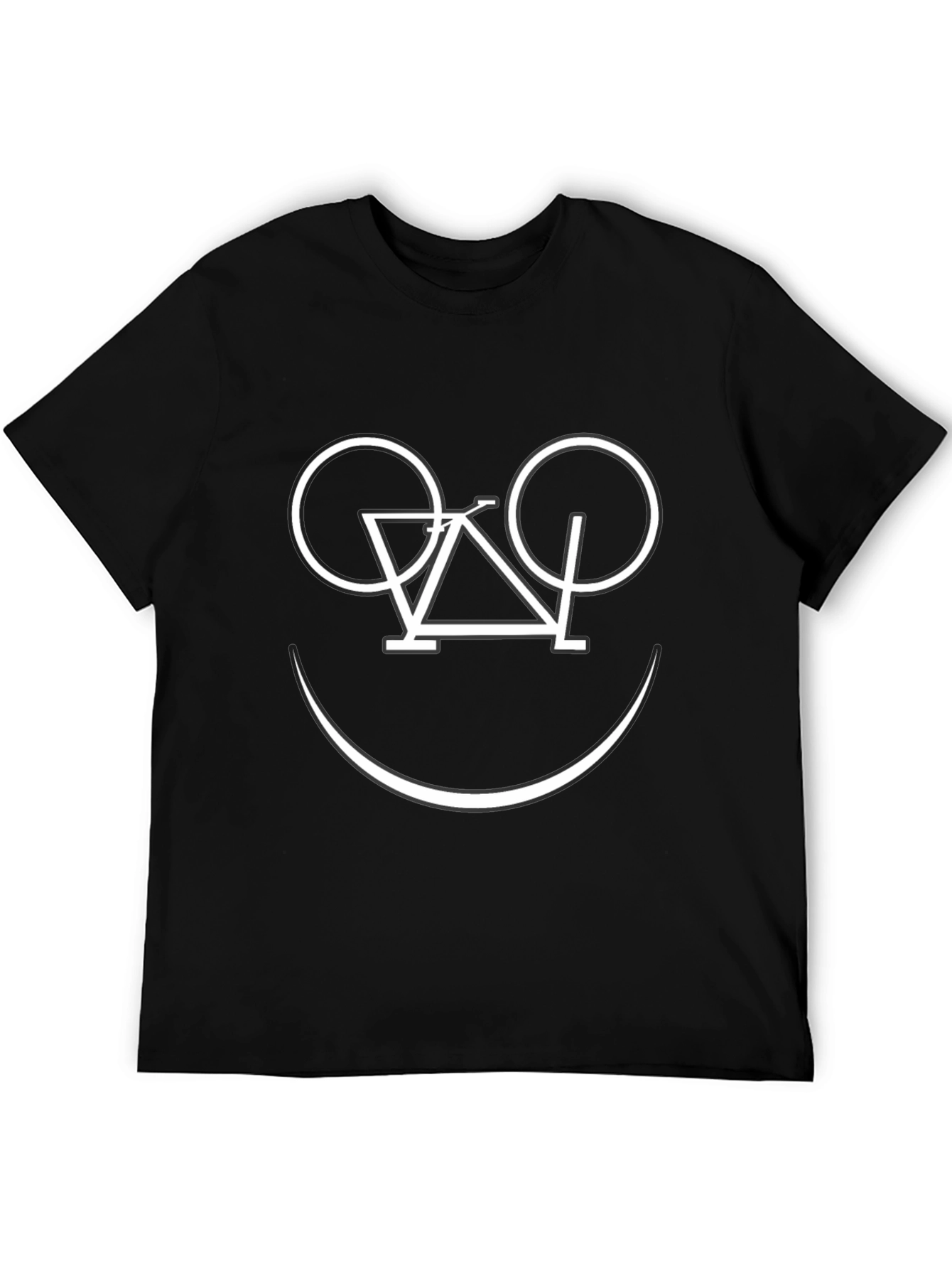 Bike Smile T-Shirt - Black Graphic Tee