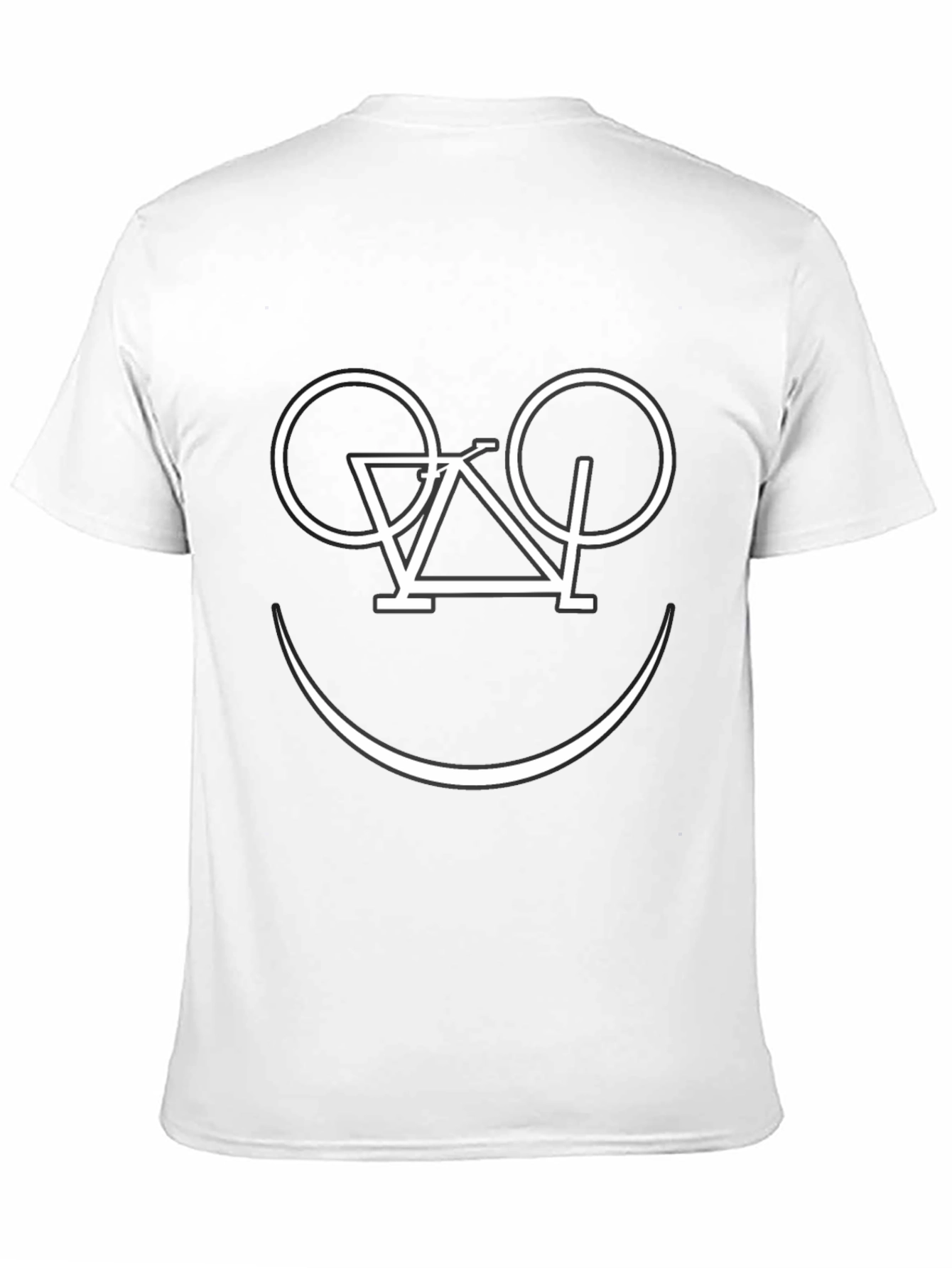 Bike Smile T-Shirt - Black Graphic Tee