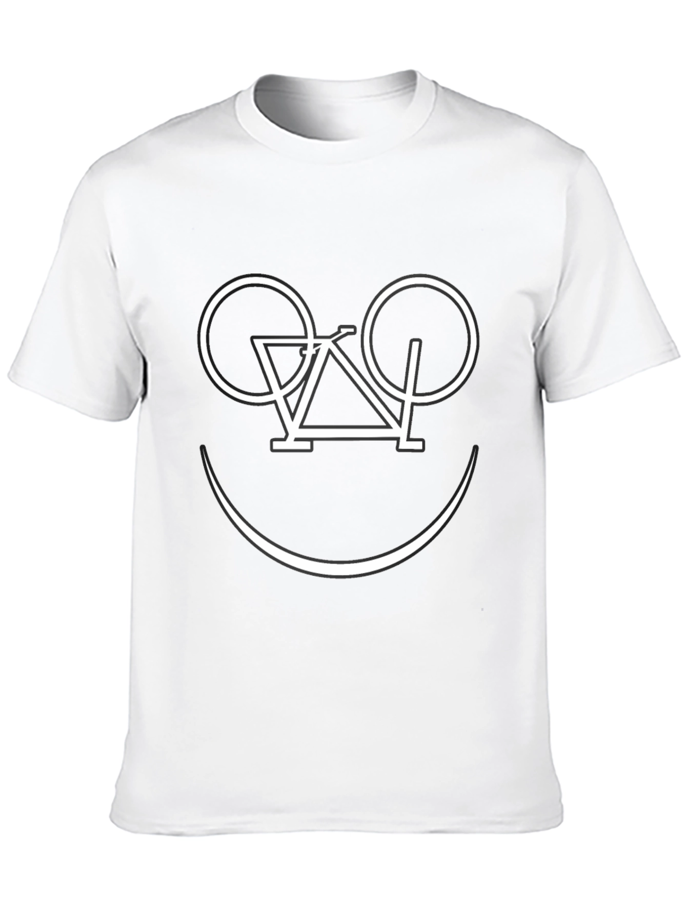 Bike Smile T-Shirt - Black Graphic Tee