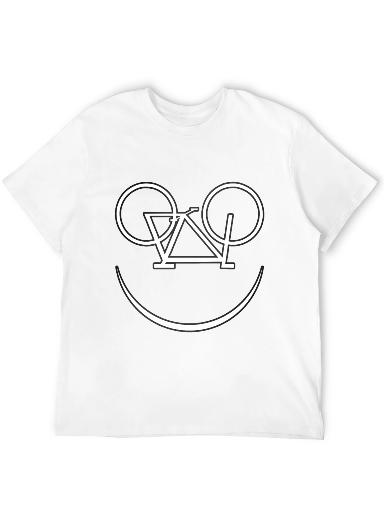 Bike Smile T-Shirt - Black Graphic Tee