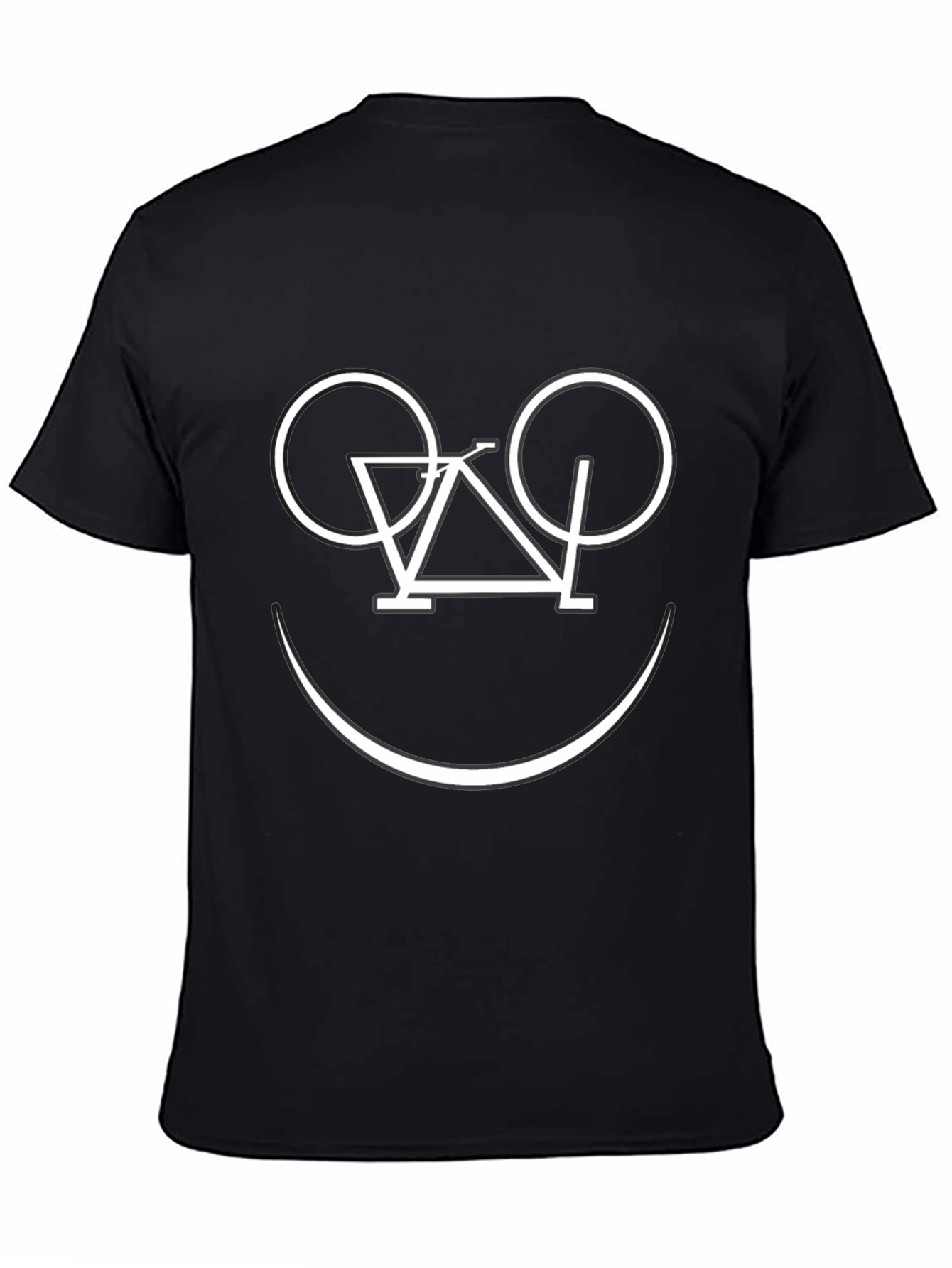 Bike Smile T-Shirt - Black Graphic Tee