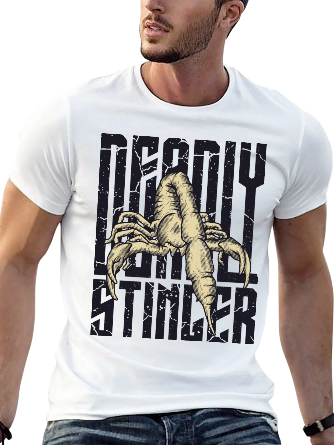 Deadly Stinger Scorpion Graphic T-Shirt
