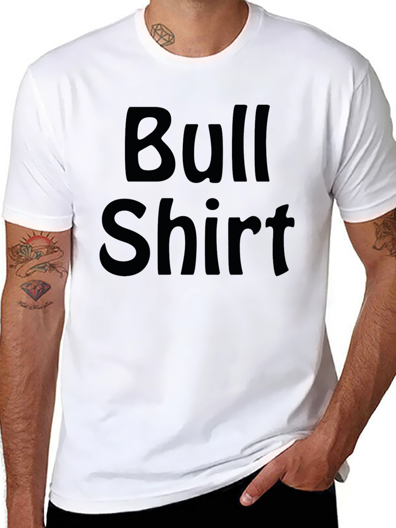 Bull Shirt Graphic Tee - Funny Sarcastic Mens T-Shirt