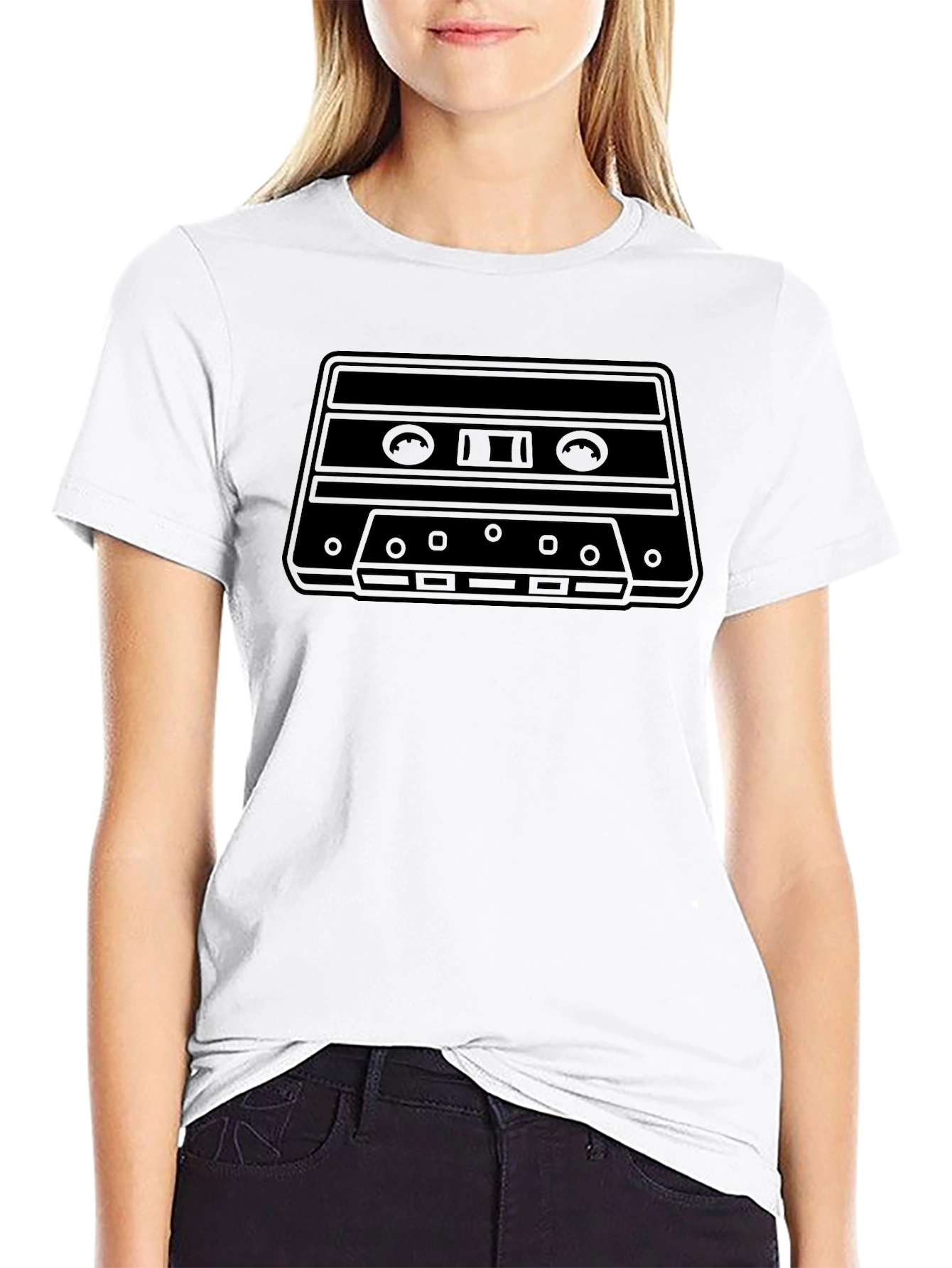 Retro Cassette Tape Graphic T-Shirt - Classic Style