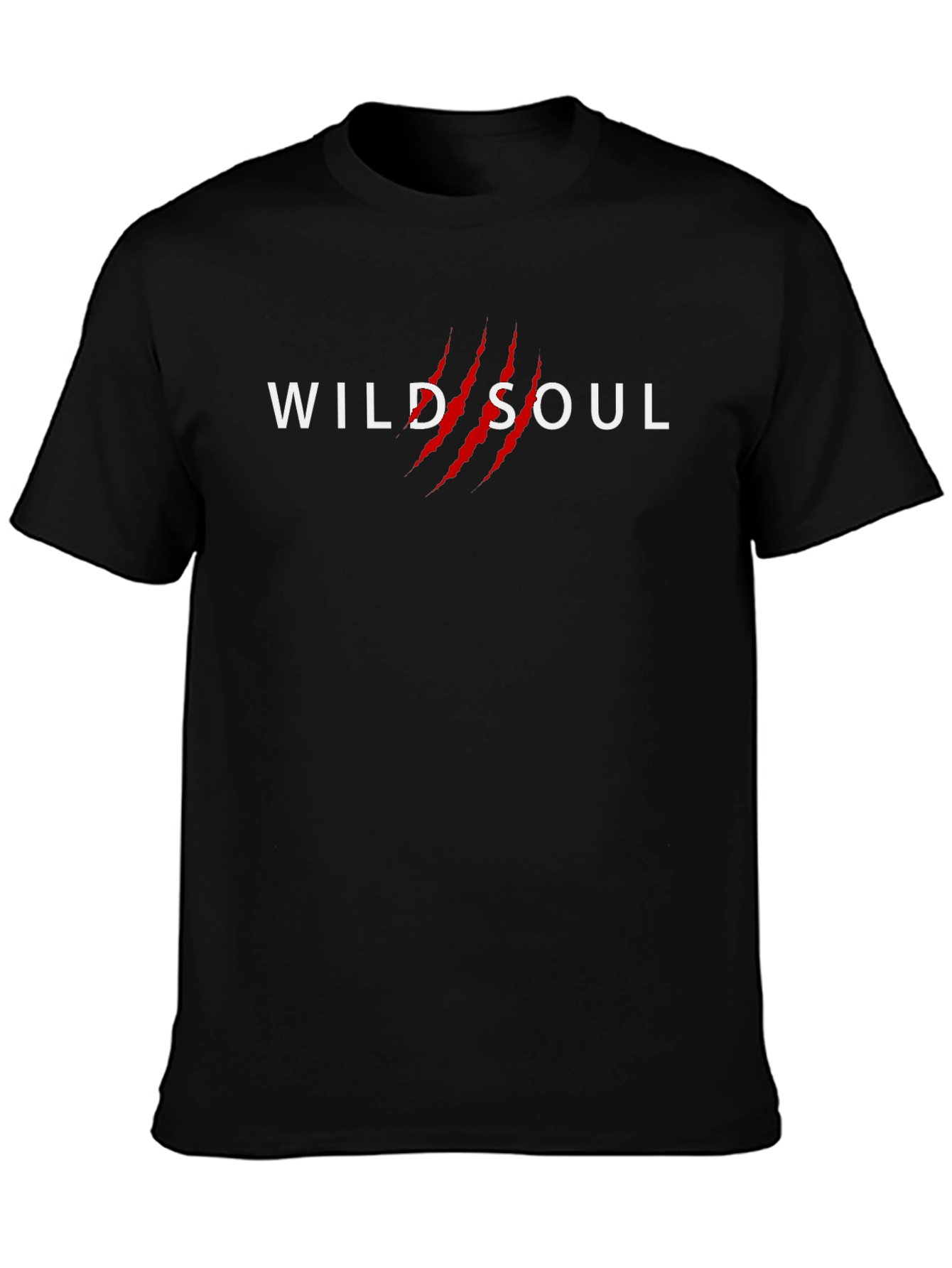 Wild Soul Graphic Tee - Black Cotton T-Shirt