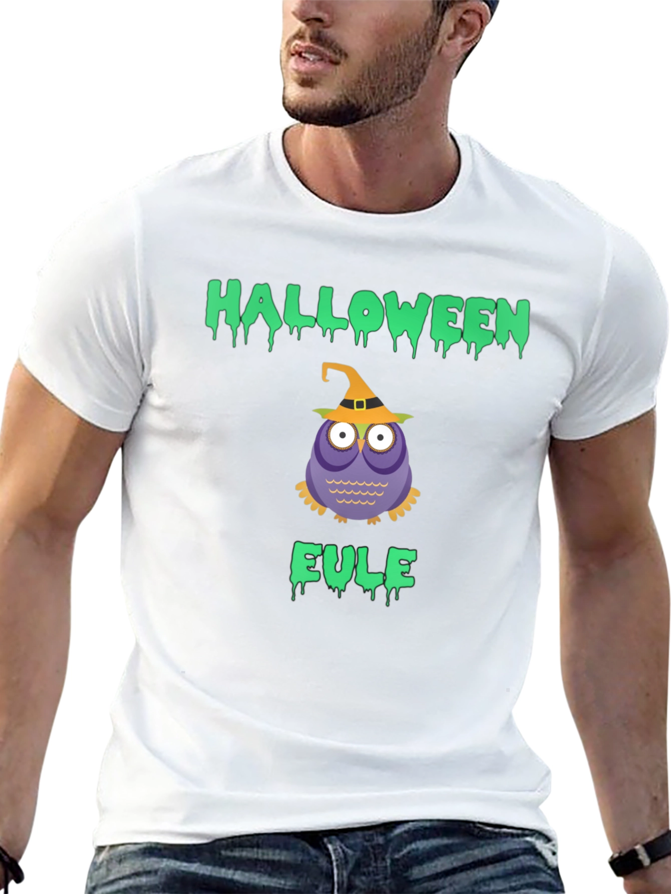 Halloween Owl T-Shirt - Eule Witch Tee