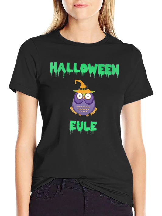 Halloween Owl T-Shirt - Eule Witch Tee
