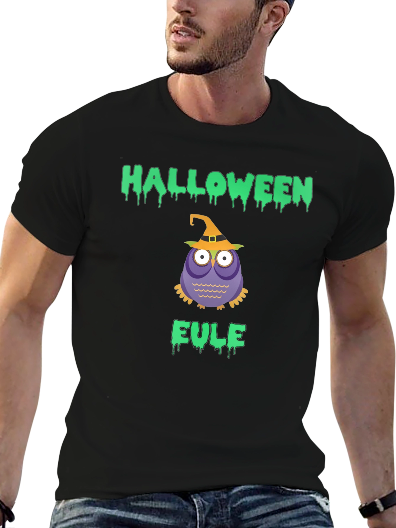 Halloween Owl T-Shirt - Eule Witch Tee