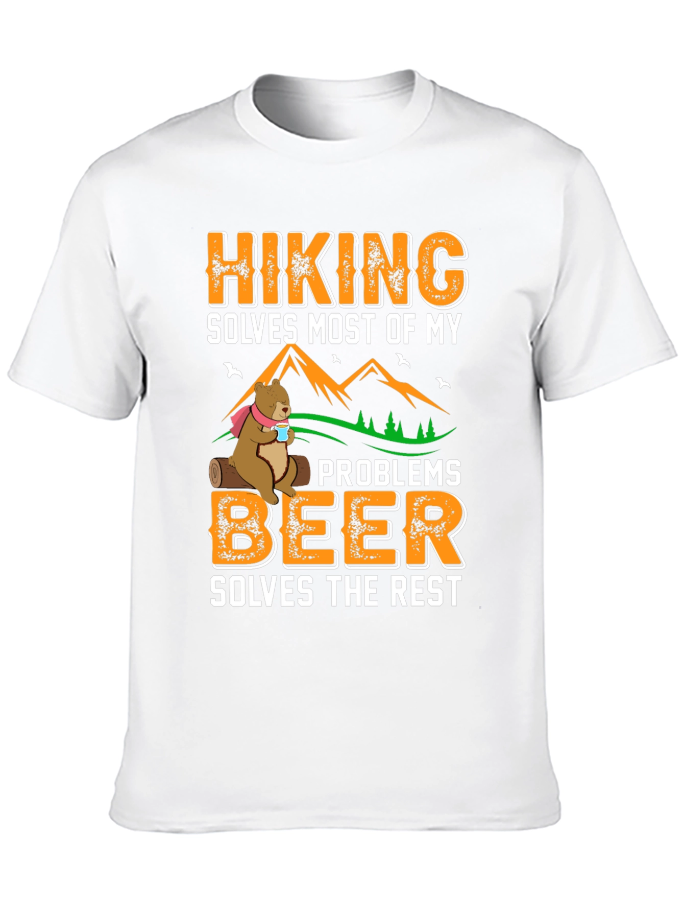 Hiking Solves Most Problems Graphic Tee