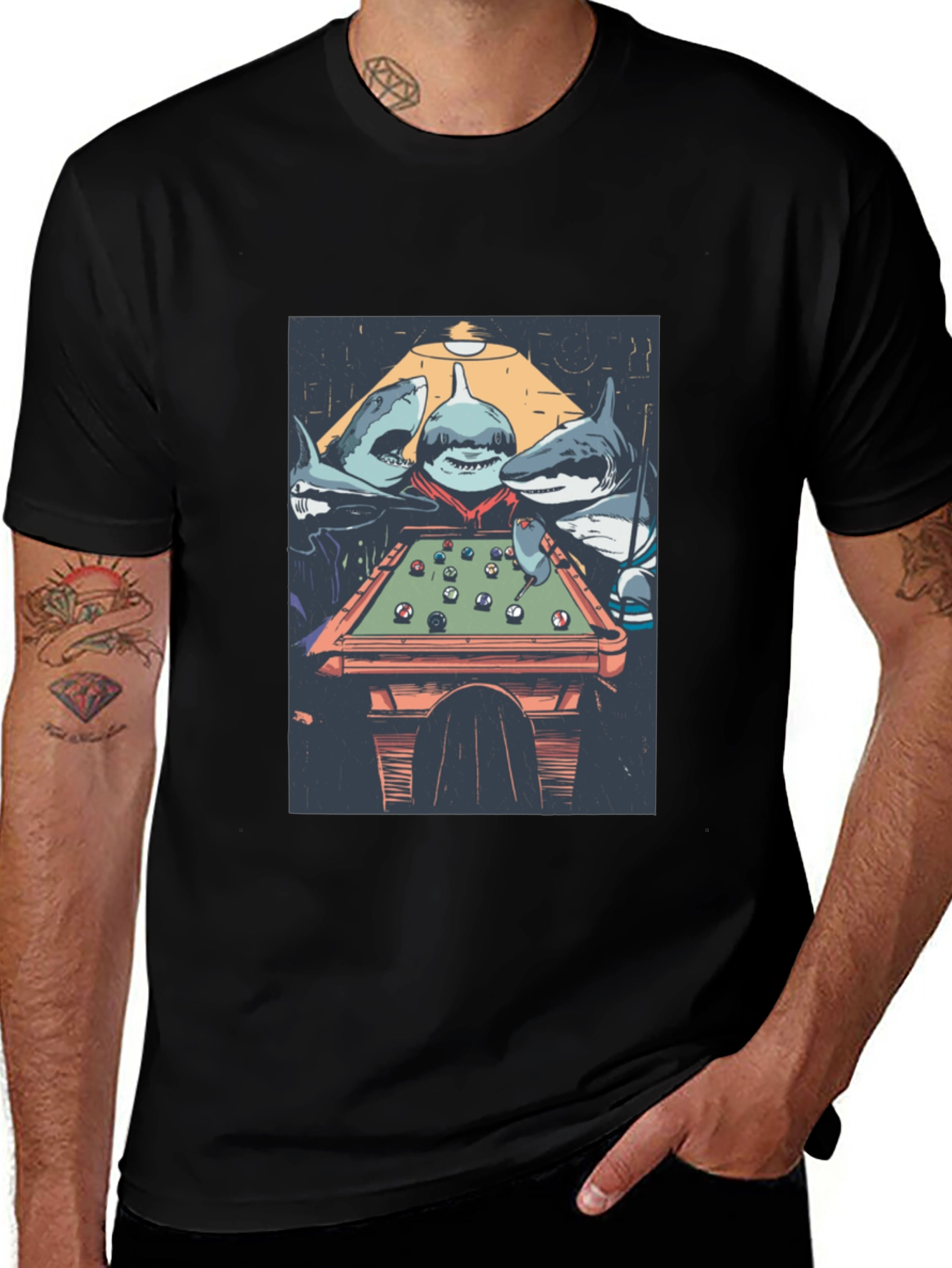 Shark Pool T-Shirt - Unique Graphic Tee