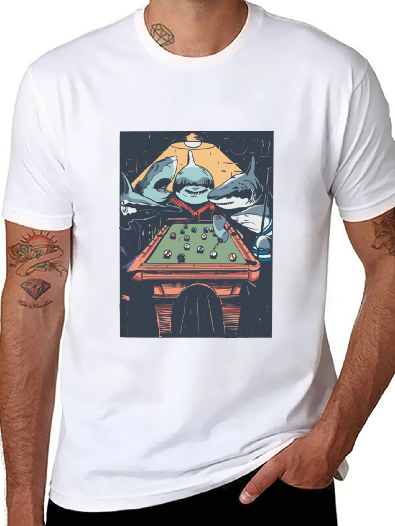 Shark Pool T-Shirt - Unique Graphic Tee