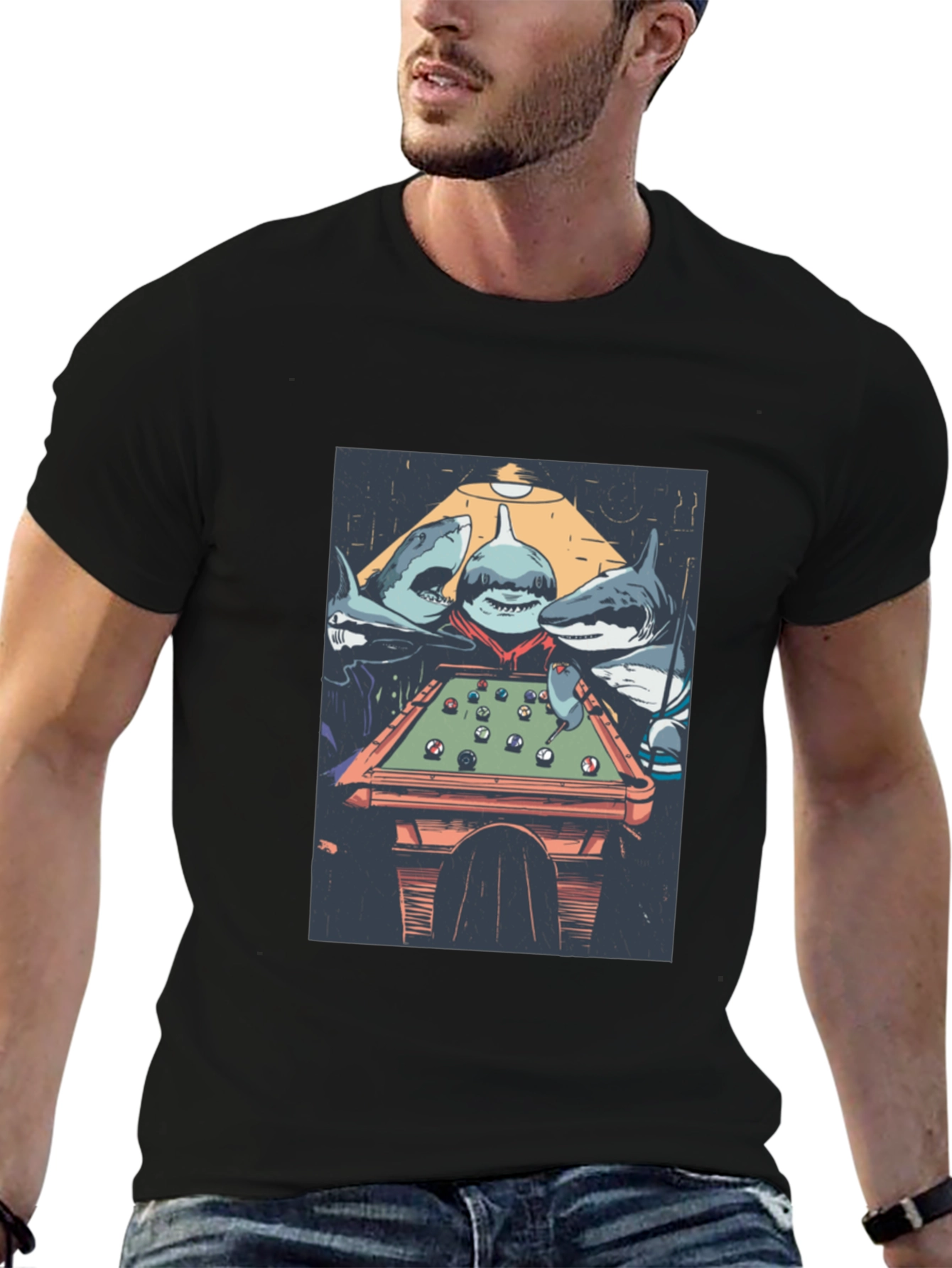 Shark Pool T-Shirt - Unique Graphic Tee