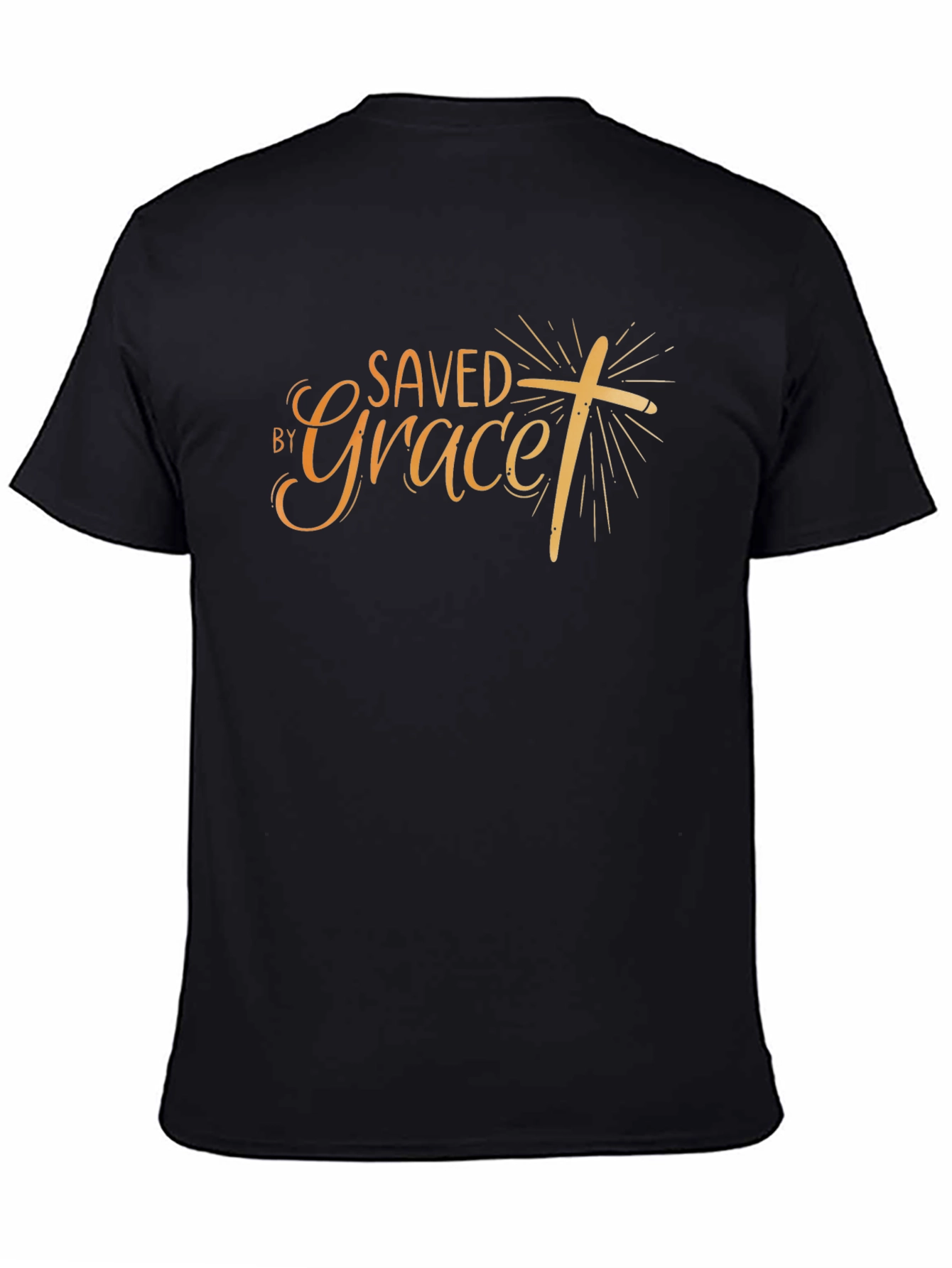 Saved By Grace Black T-Shirt