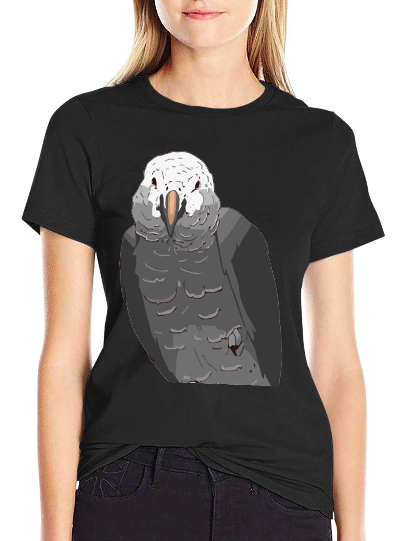 Parrot Graphic T-Shirt - Black
