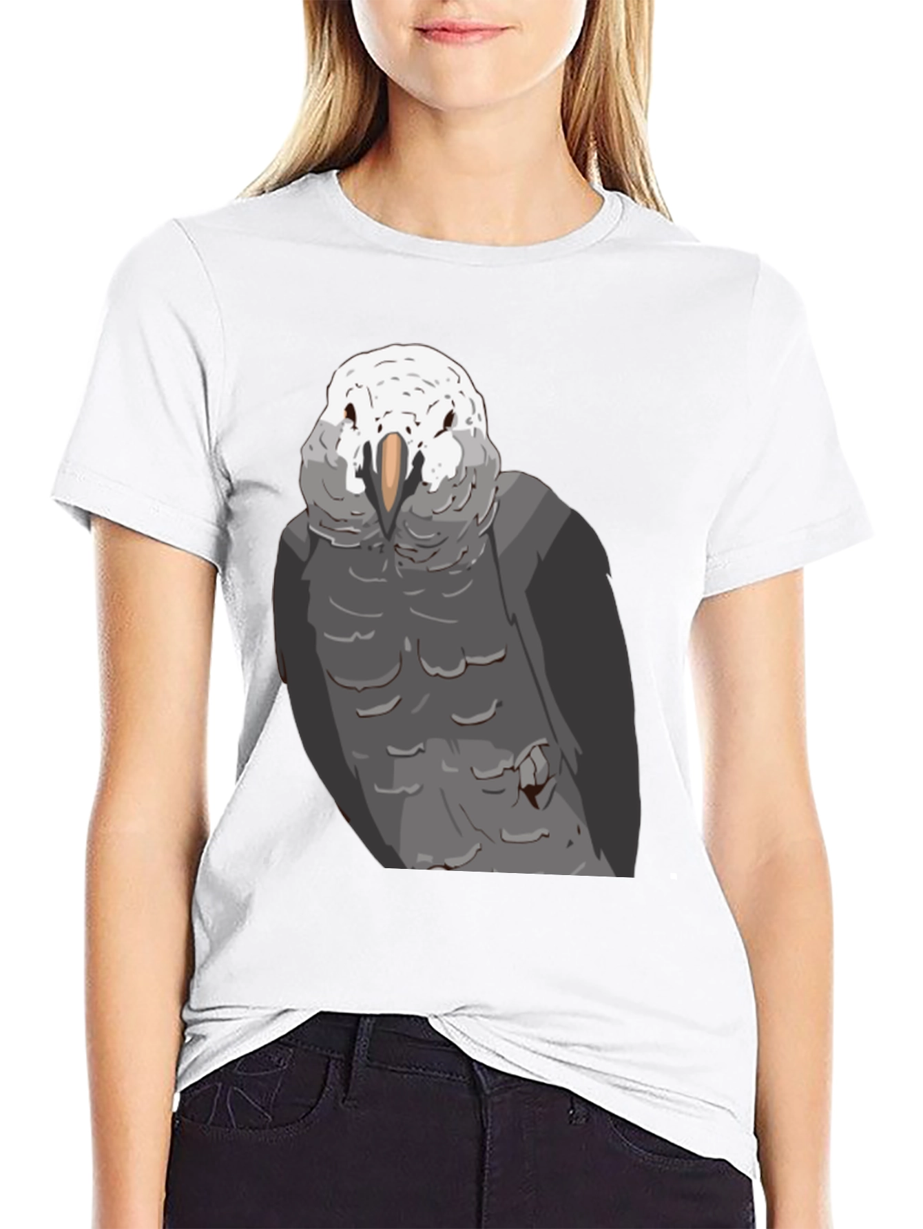 Parrot Graphic T-Shirt - Black