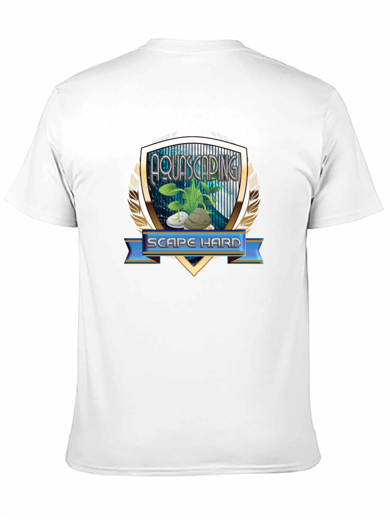 Aquascaping Scape Hard Graphic T-Shirt