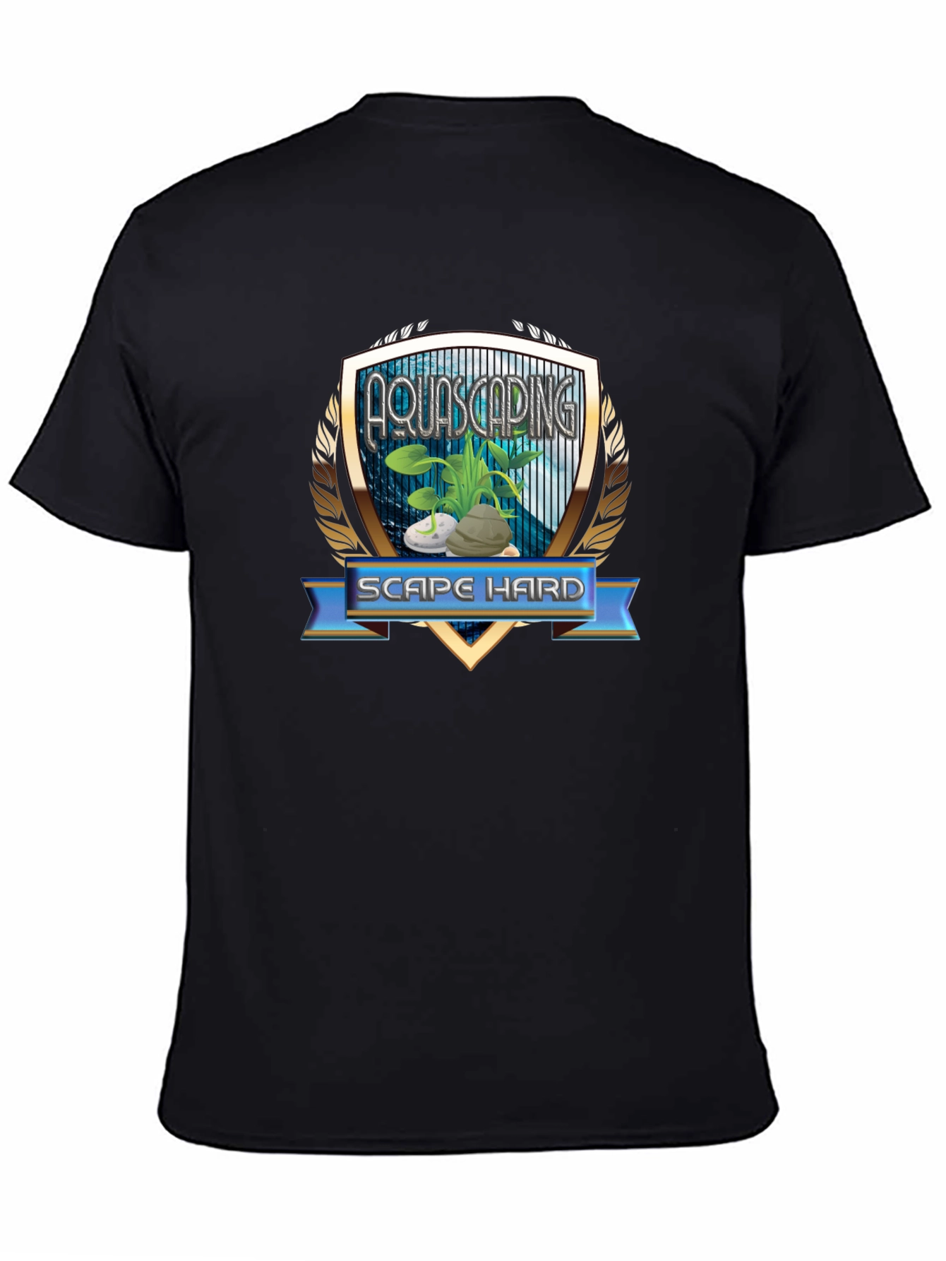 Aquascaping Scape Hard Graphic T-Shirt