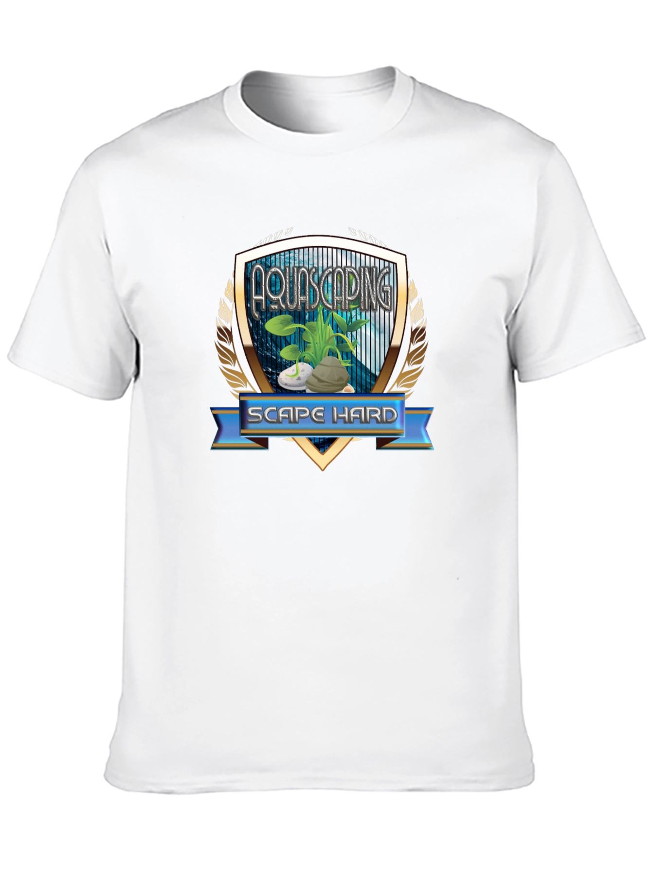 Aquascaping Scape Hard Graphic T-Shirt