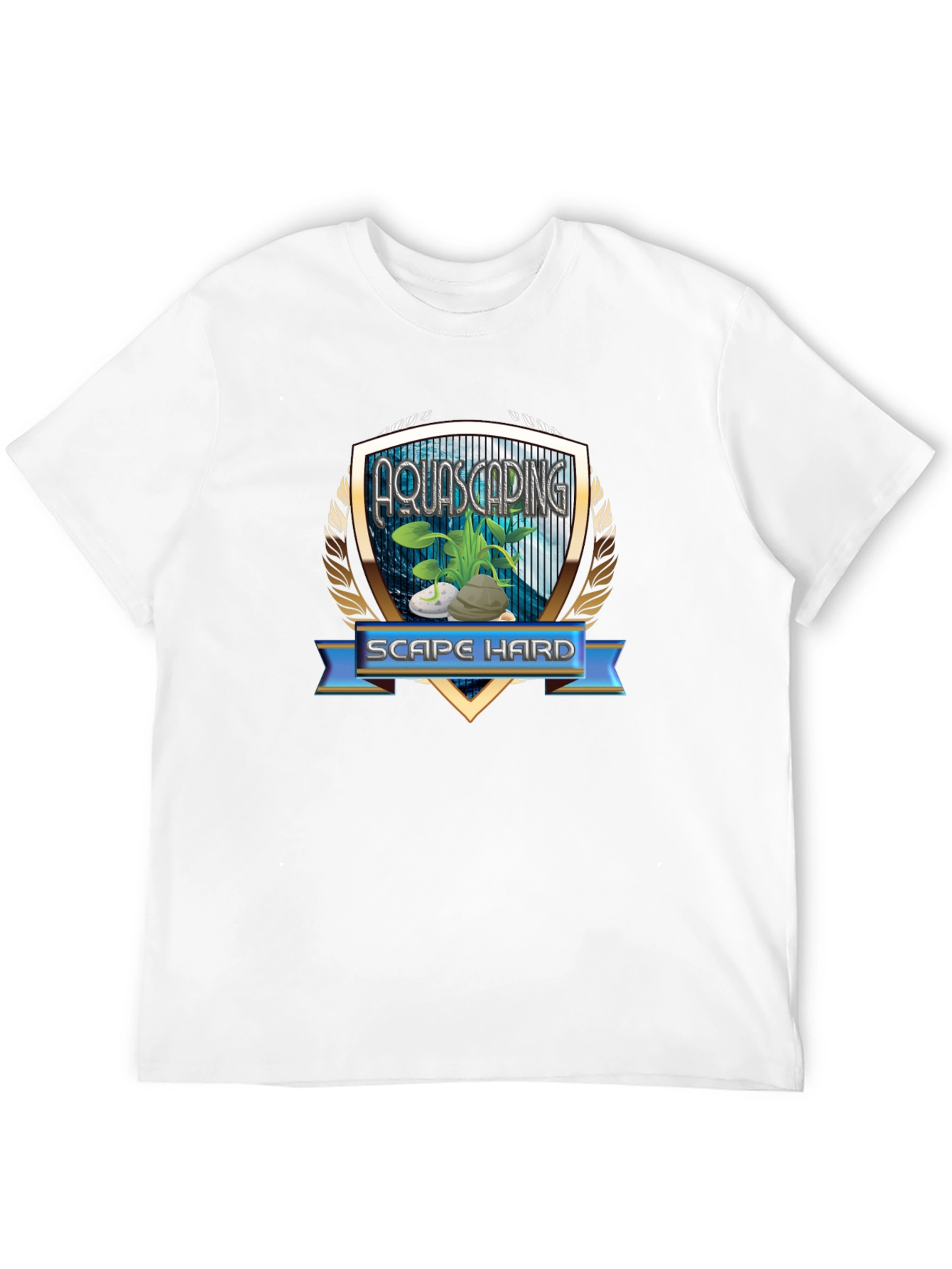 Aquascaping Scape Hard Graphic T-Shirt